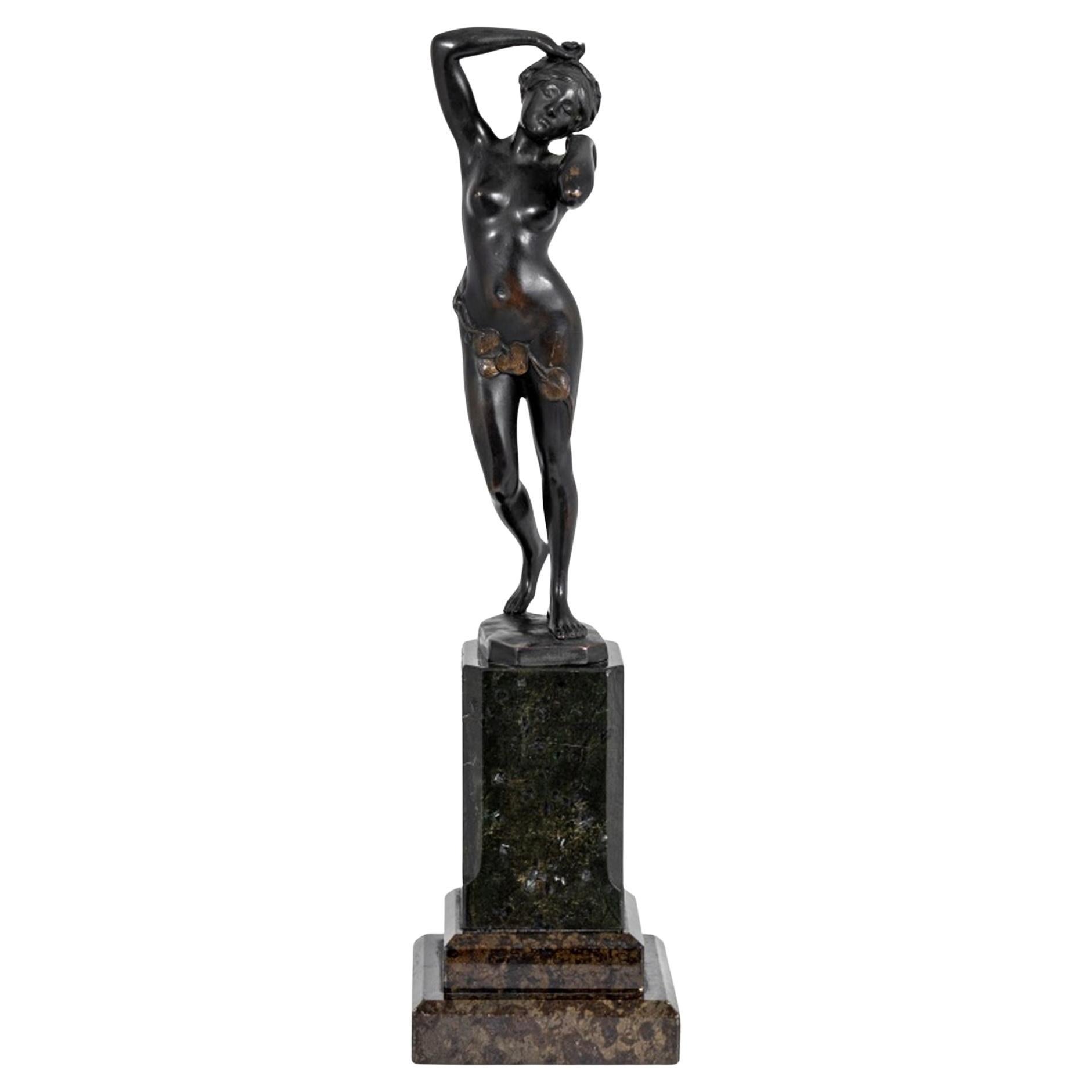 Charles Masse Donna nuda in bronzo patinato