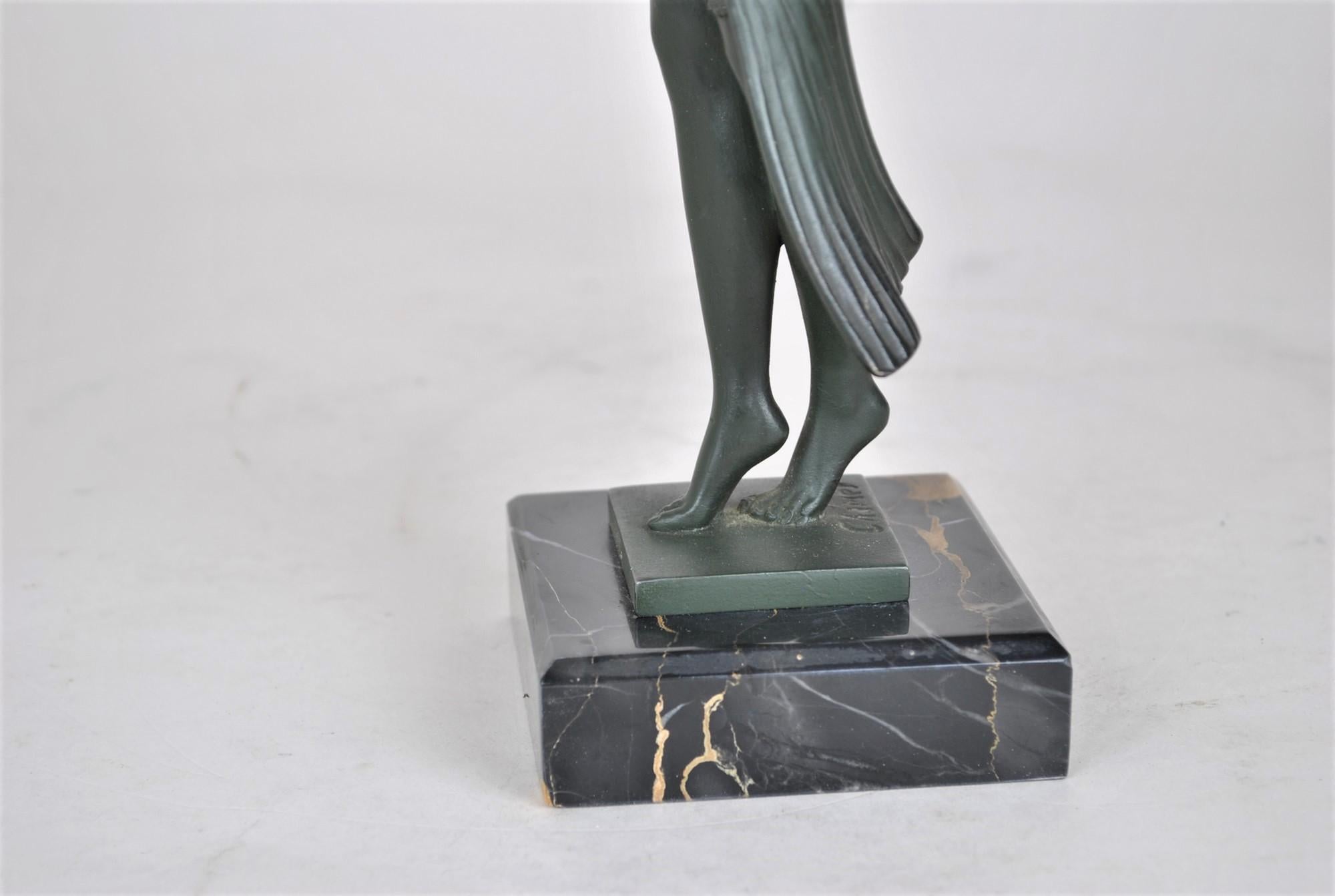 Charles & Max Le Verrier, Bayadère, Signed Sculpture, Art Deco, XXth Century 5