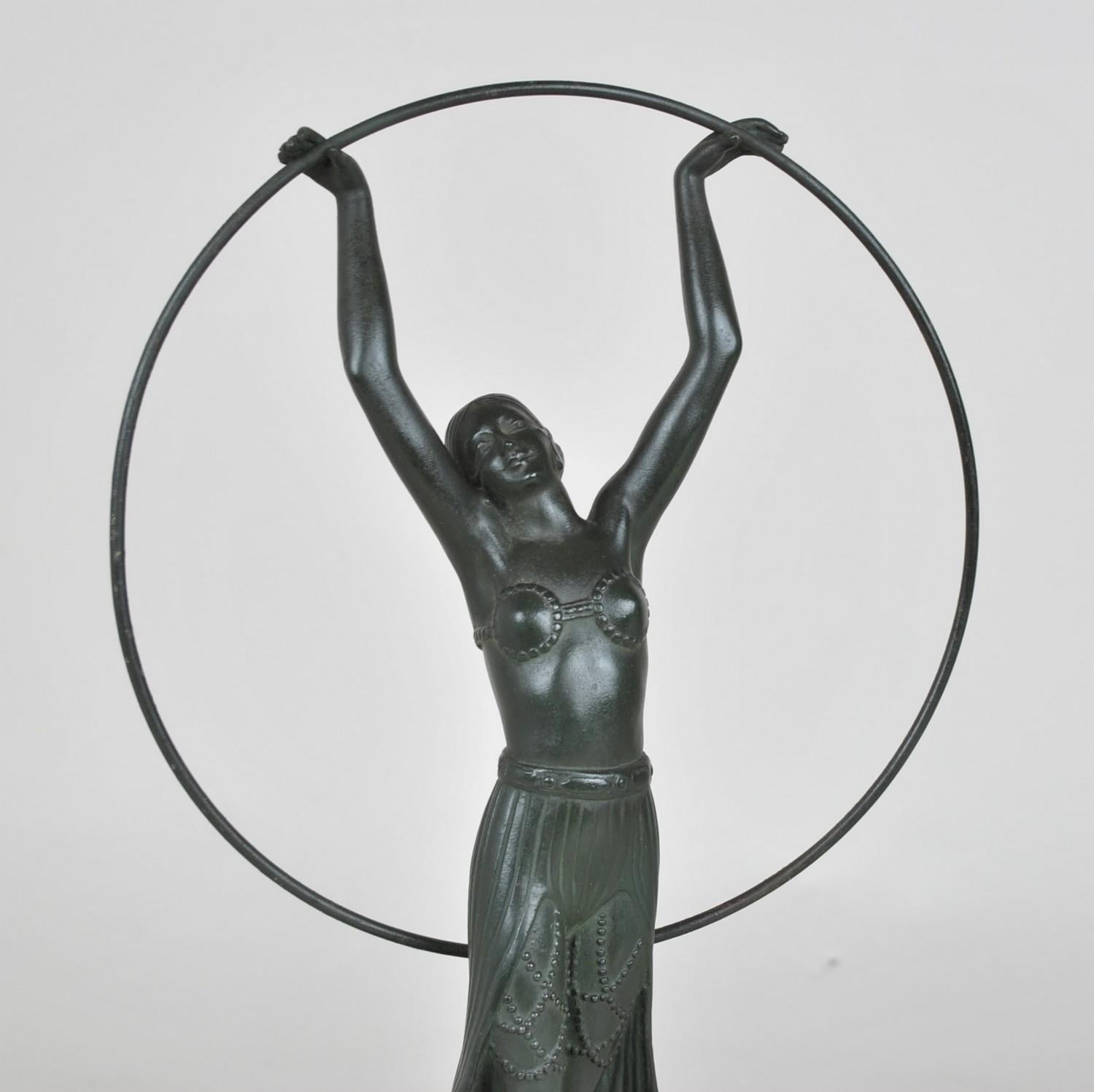 Charles & Max Le Verrier, Bayadère, Signed Sculpture, Art Deco, XXth Century In Good Condition In MARSEILLE, FR