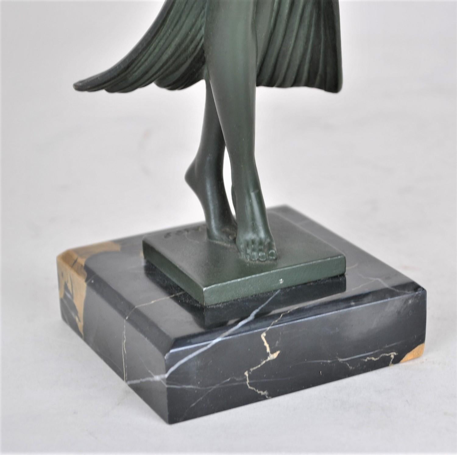 Charles & Max Le Verrier, Bayadère, Signed Sculpture, Art Deco, XXth Century 1