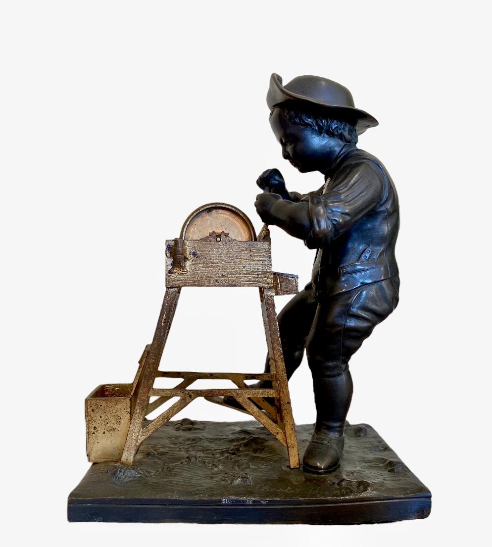 19th Century Charles Menne & Susses Frères - The Little Grinder For Sale
