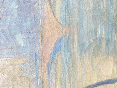 Large French 19th century Impressionist painting - Seine in Paris - Monet