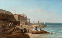 The blessing of the boats in a Brittany harbour