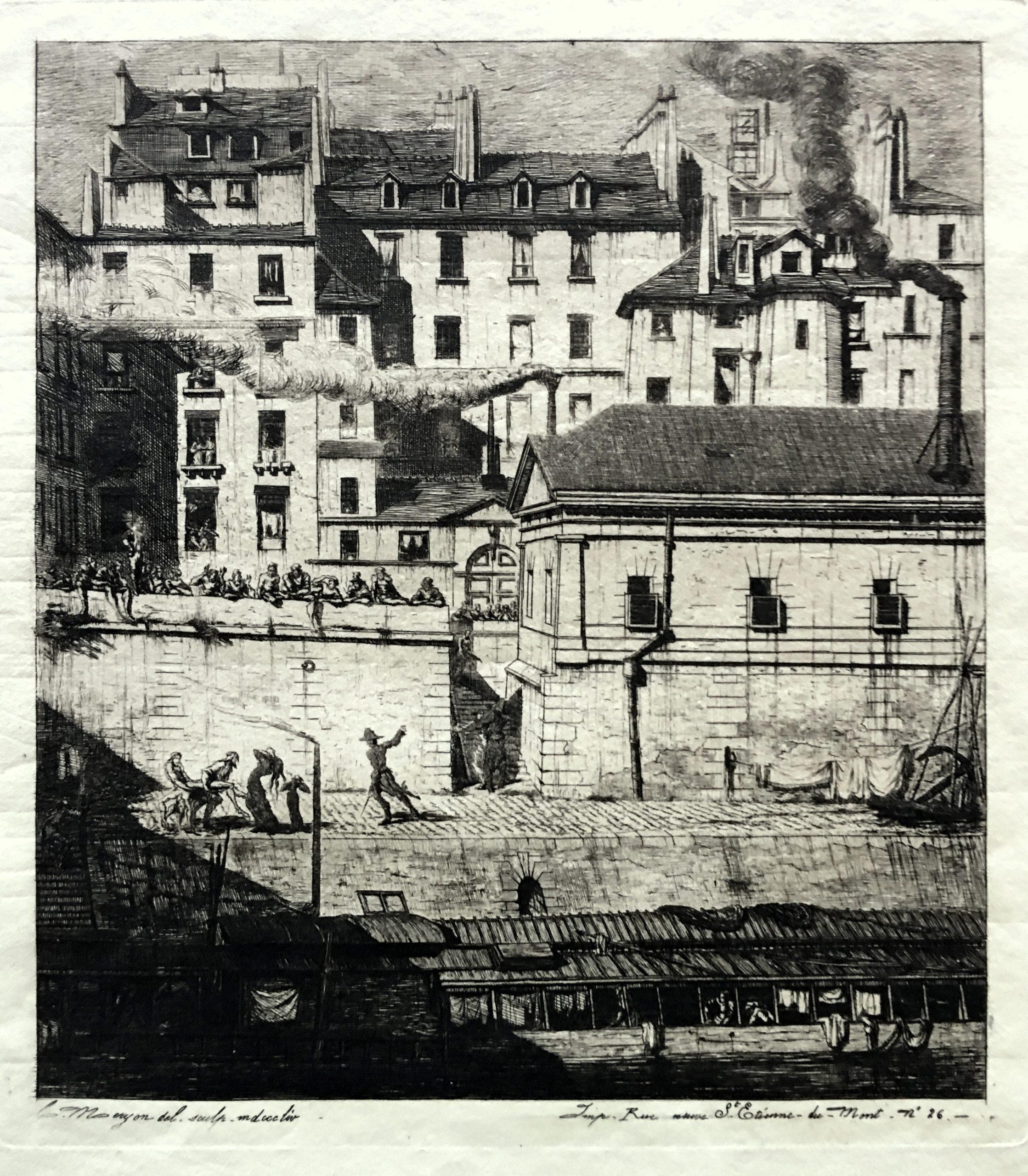 La Morgue - Print by Charles Meryon