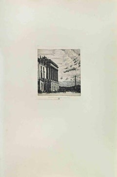 Ministère de la Marine - Etching by Charles Meryon - 1870s