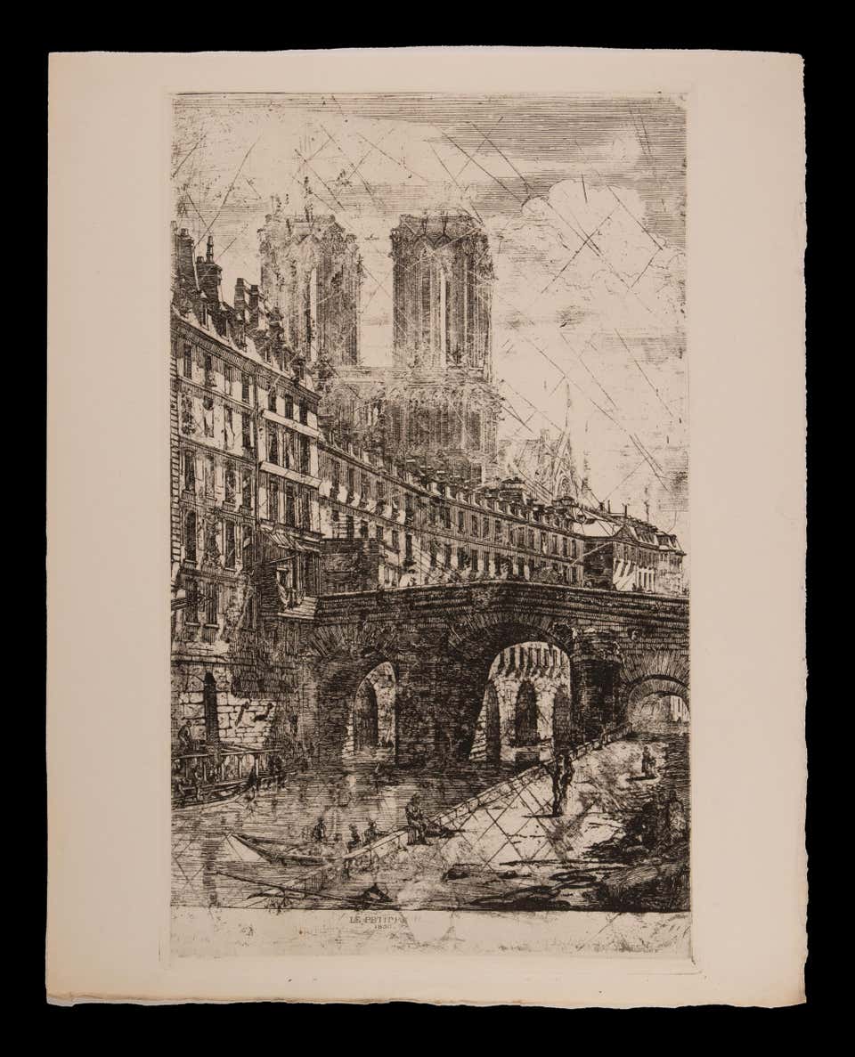 Charles Meryon The Little Bridge Original Etching By Charles Meryon charles-meryon-the-little-bridge-original-etching-by-charles-meryon