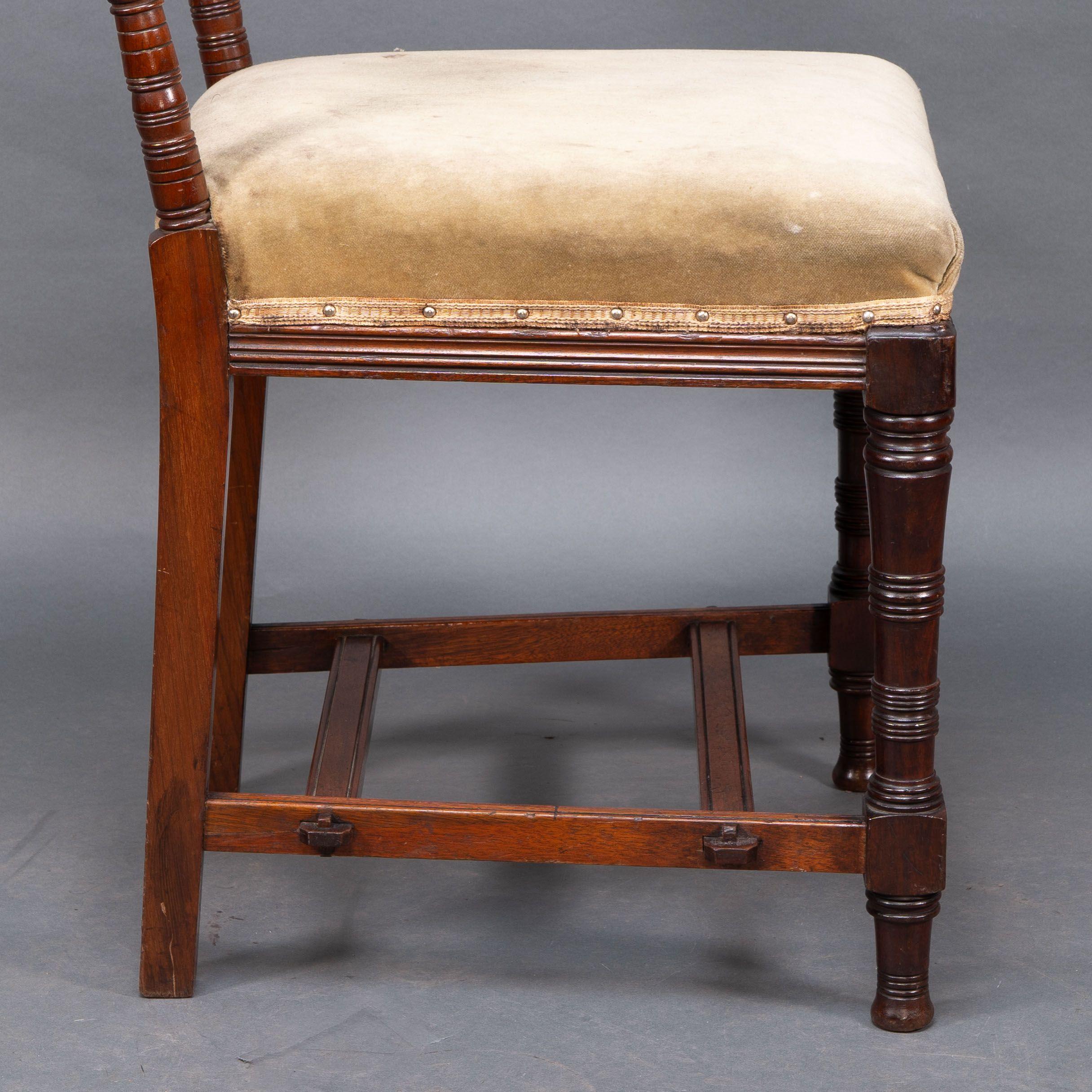 Charles Mills & Sons. Three Aesthetic Movement side chairs w. ebonized turnings im Angebot 6