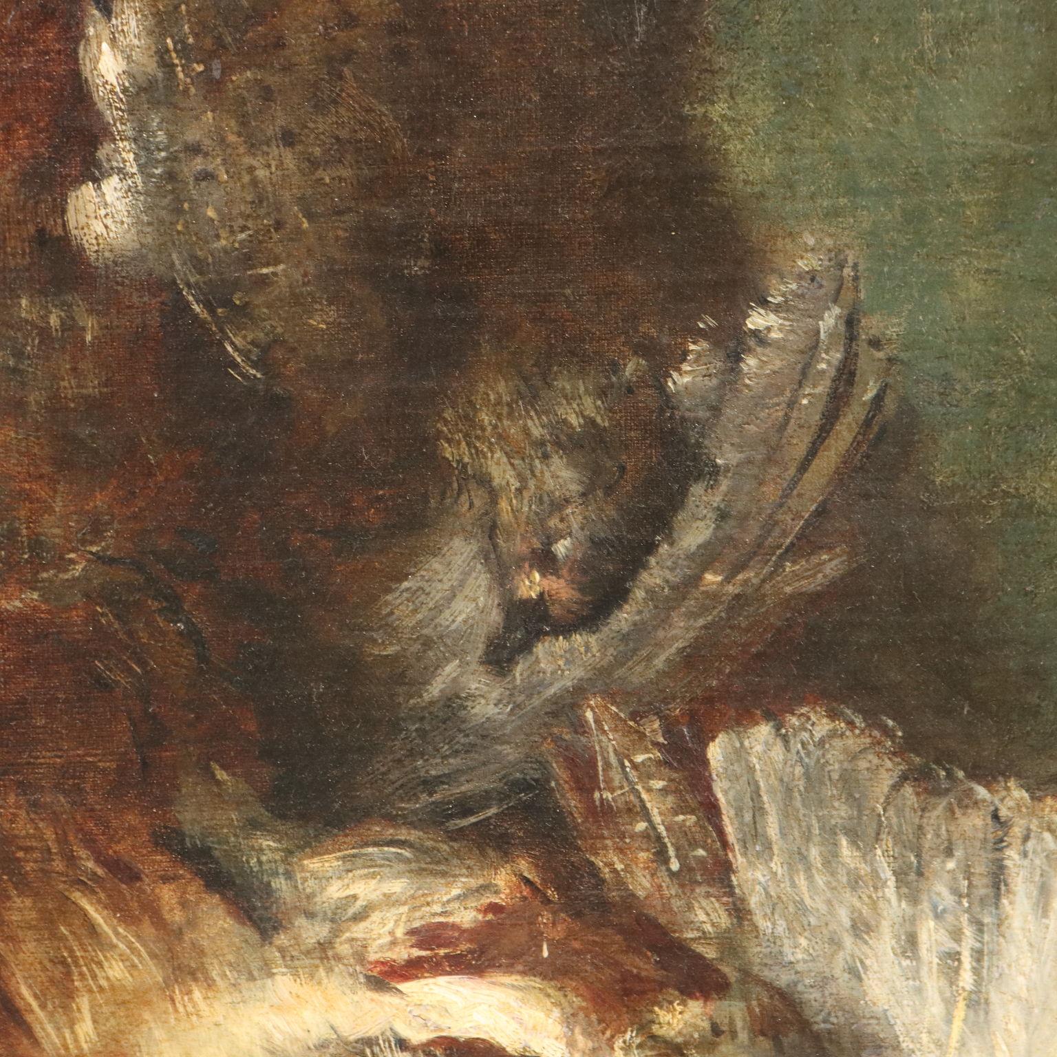 Still life with birds 19th century For Sale 2