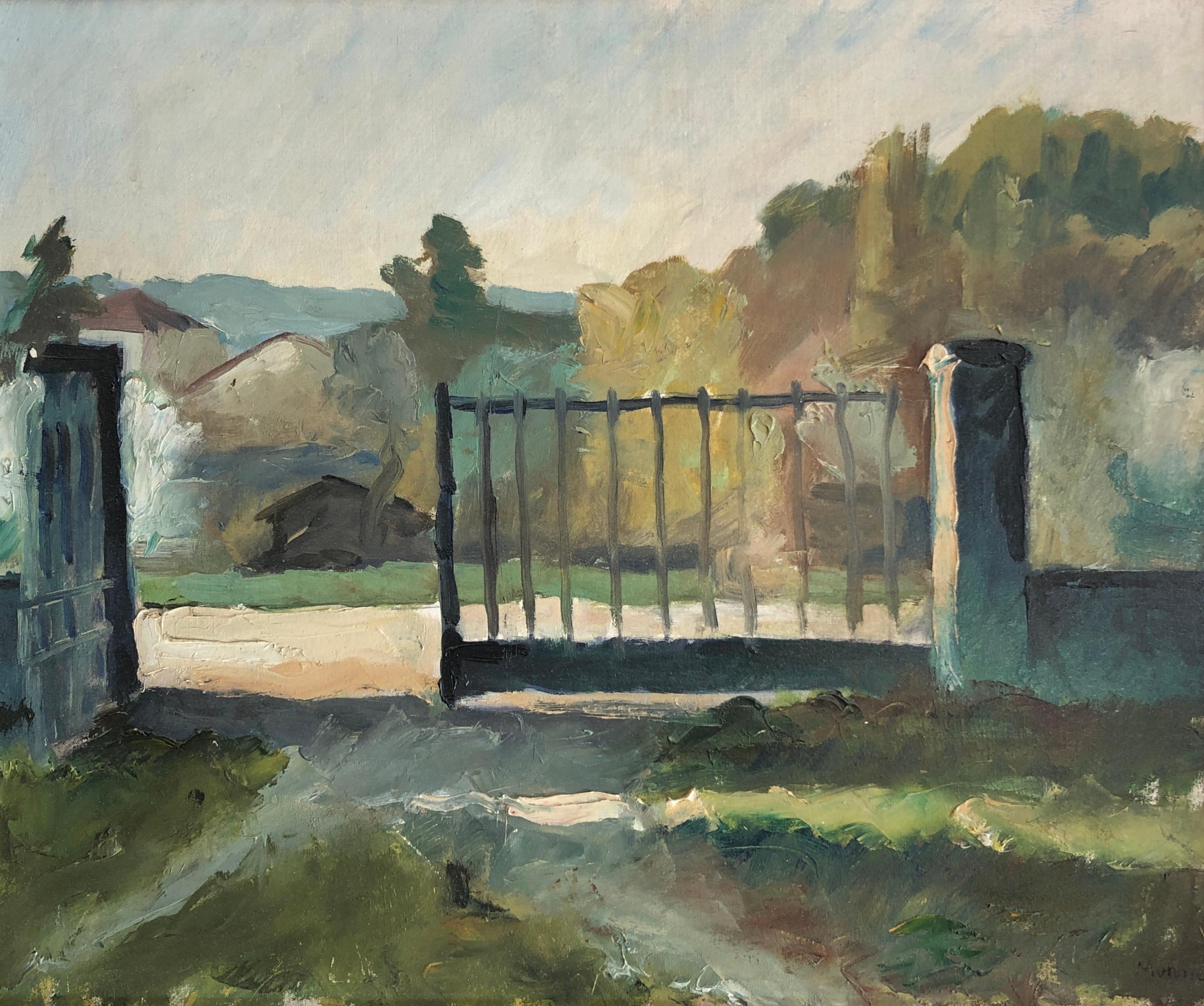Landscape Painting di Charles Monnier - Porta della campagna