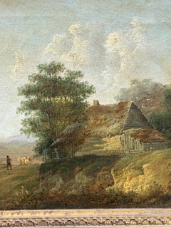 Paesaggio inglese del XIX secolo con cottage