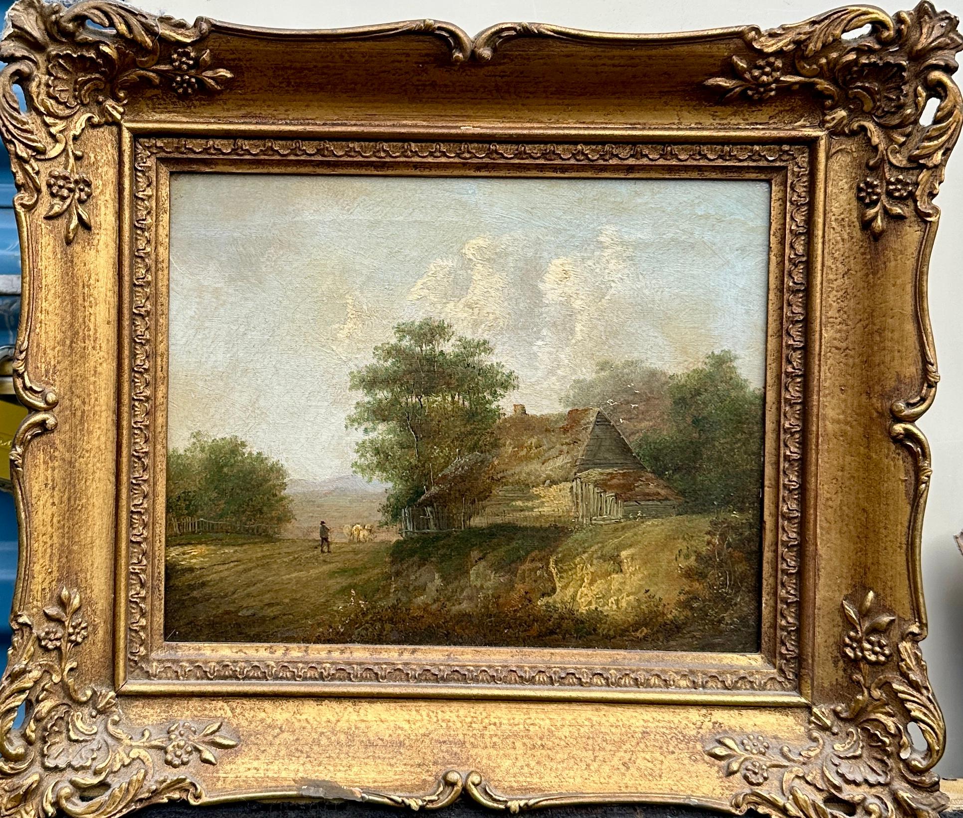 19th century English landscape with Cottage