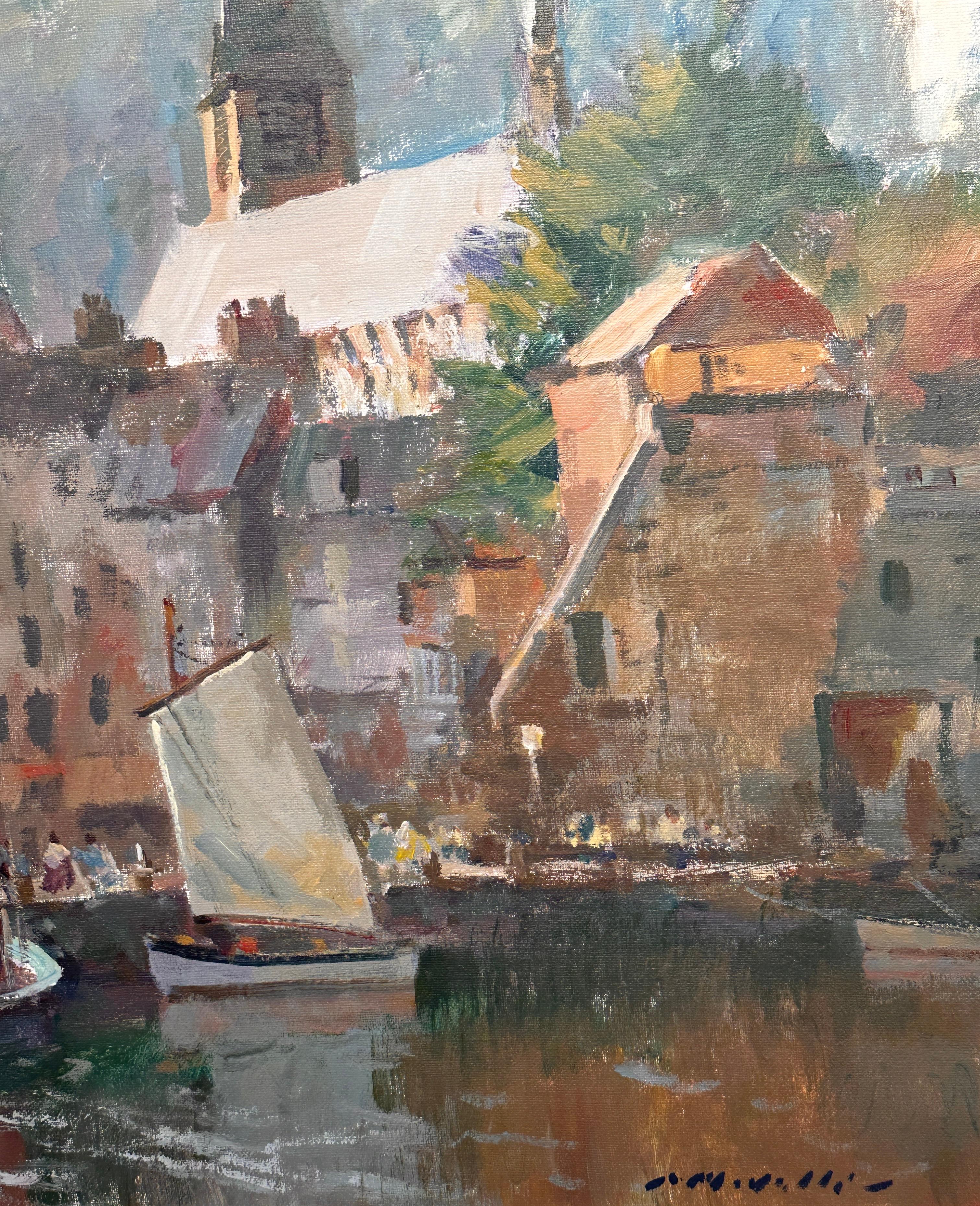 Arte impresionista americano de Cape Ann Charles Movalli de Gloucester en venta 2