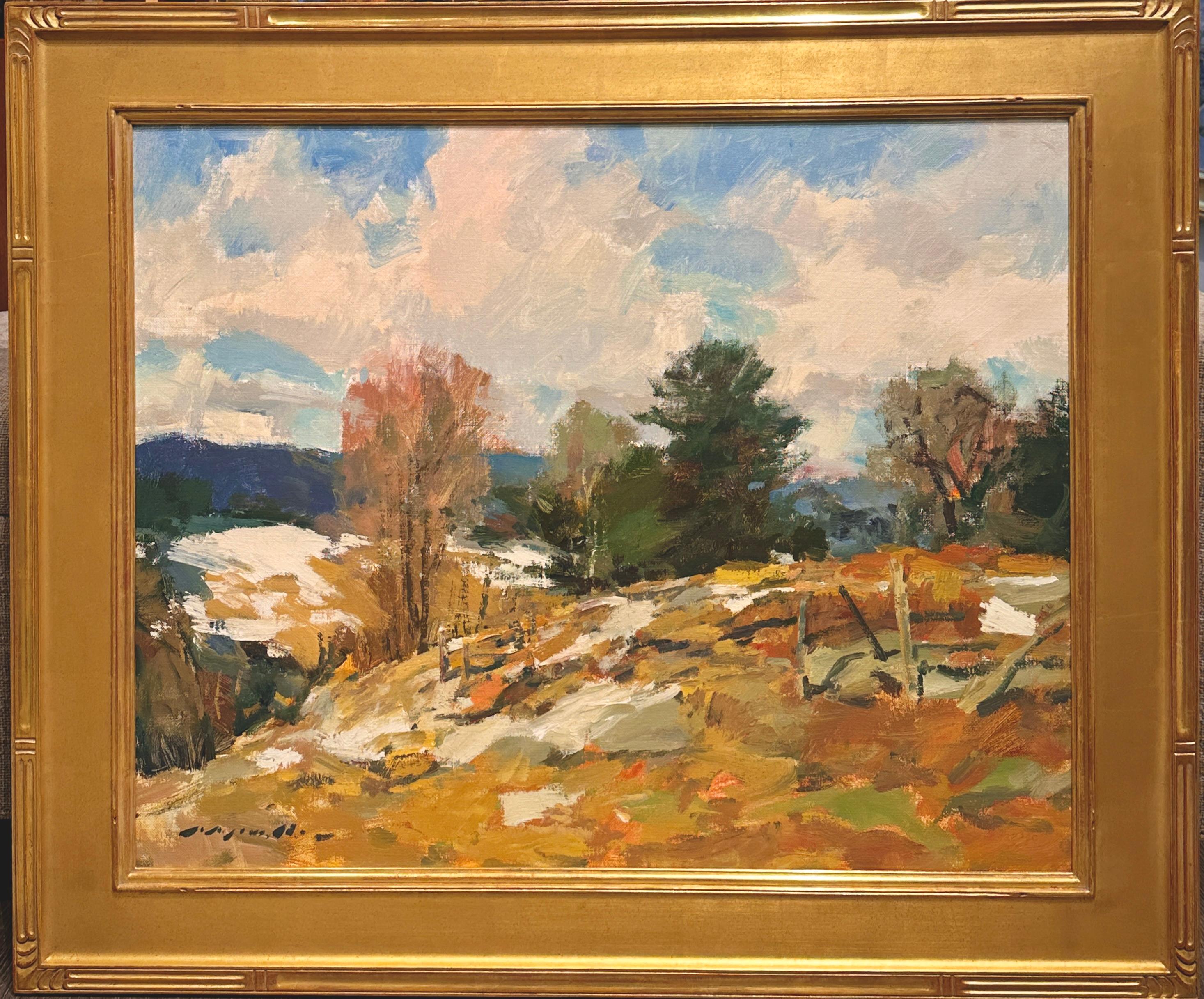 Amerikanisch-impressionistische Cape Ann School-Kunst Charles Movalli-Landschaftssssssszene, Cape Ann School im Angebot 1