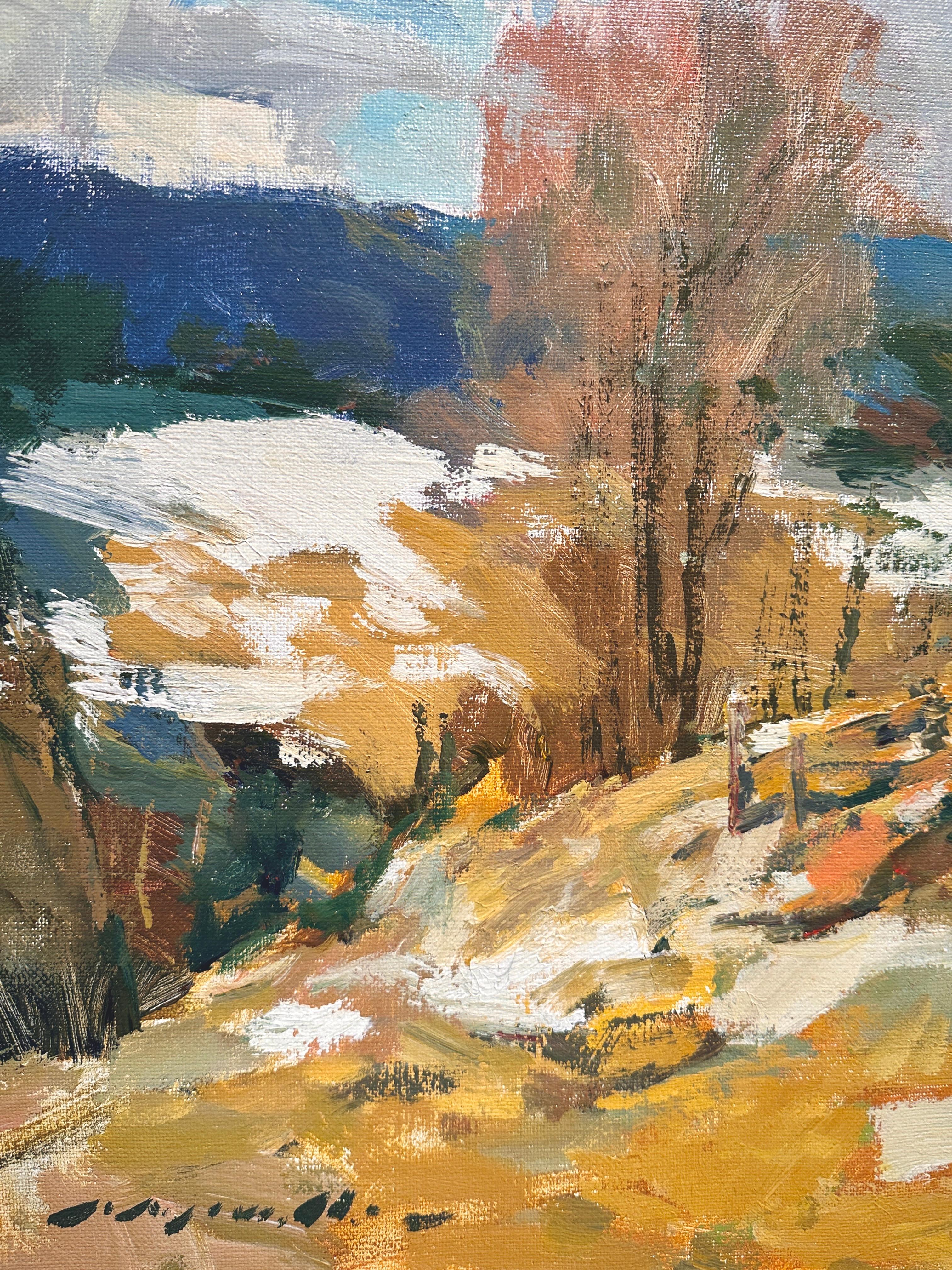 Amerikanisch-impressionistische Cape Ann School-Kunst Charles Movalli-Landschaftssssssszene, Cape Ann School im Angebot 2