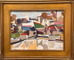 Charles Movalli, peintre-écrivain de Gloucester, chantier naval abstrait