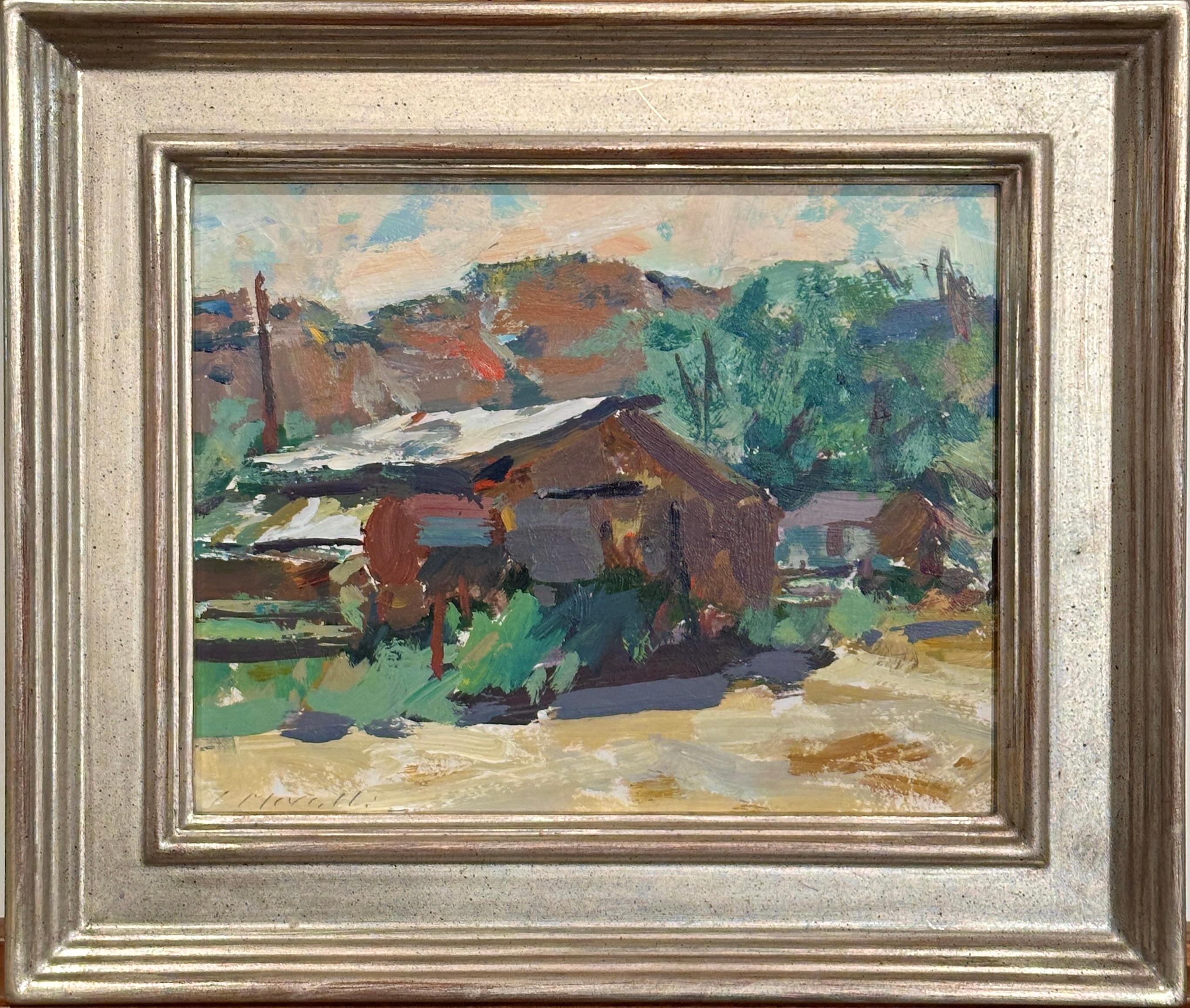 Paisaje pintado por el pintor de Gloucester Charles Movalli en venta 1
