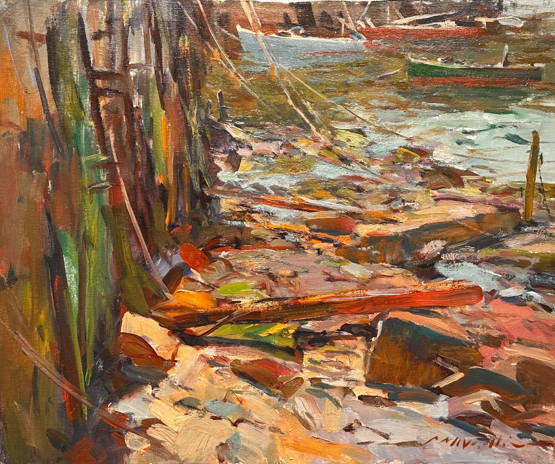 Charles Movalli (1945-2016) se licenció en la Universidad Clark y se doctoró en la Universidad de Connecticut. Pintó y escribió sobre arte durante más de treinta años. Perteneció a la North Shore Arts Association, la Rockport Art Association, The