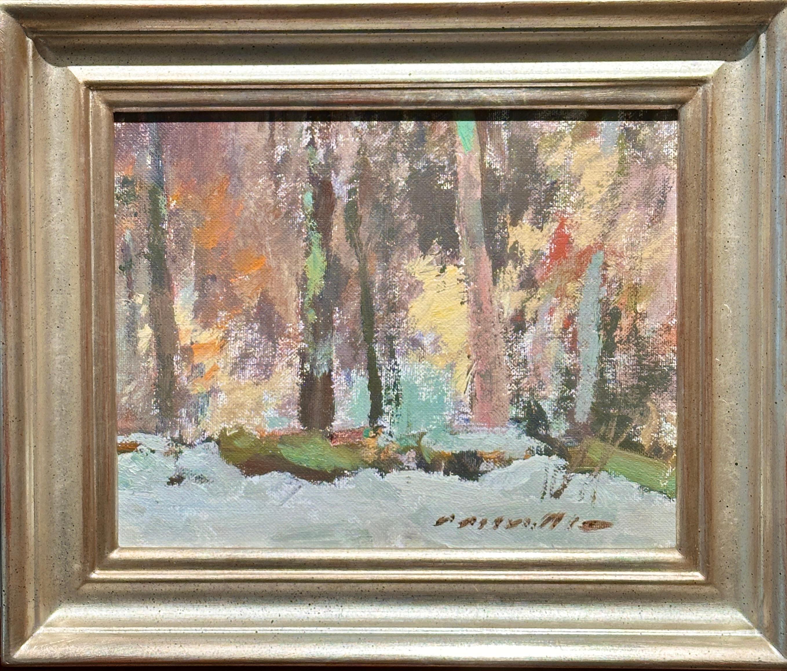 Peinture de paysage de Charles Movalli, artiste de Gloucester en vente 1