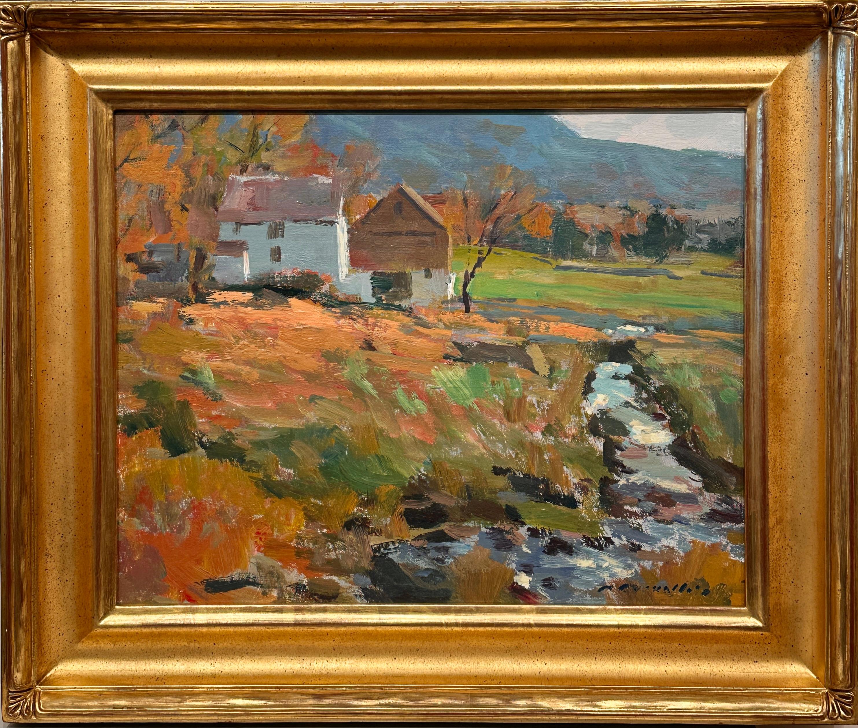 Peinture de l'écrivain et artiste Charles Movalli « Sterling Ridge, Vermont » en vente 1