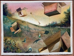 Box Kites (surrealist landscape)