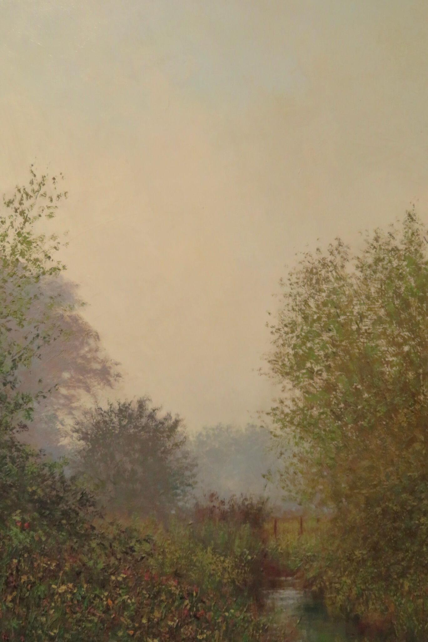 Cuadro al óleo original al óleo impresionista BIG post PAISAJE DE COTSWOLD de Charles Neal en venta 3