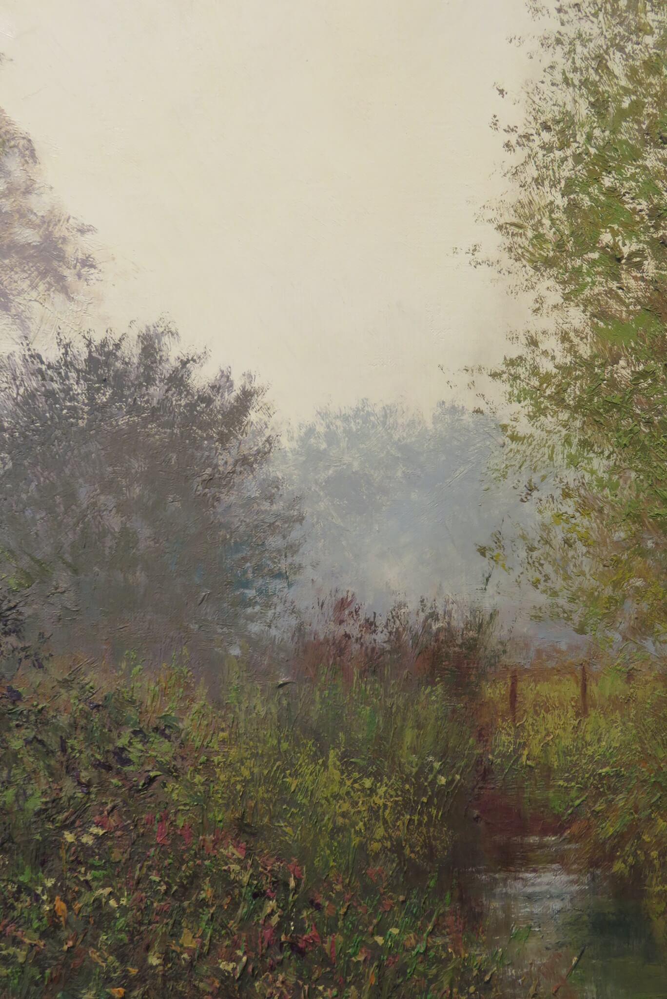 Cuadro al óleo original al óleo impresionista BIG post PAISAJE DE COTSWOLD de Charles Neal en venta 5