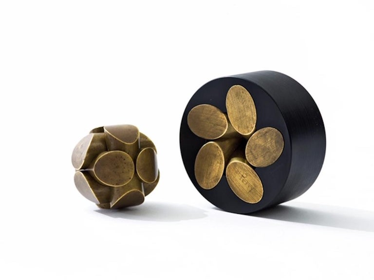 Charles O. Perry Sculptor Ball and Zen Precision Brass Puzzles at 1stDibs