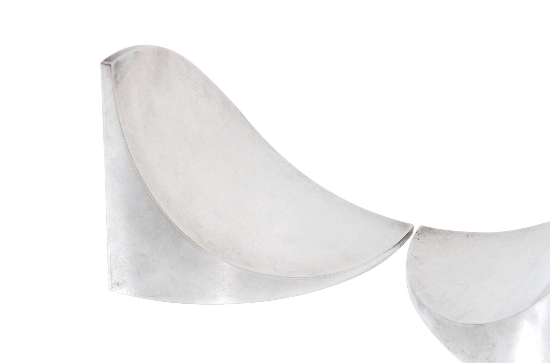 Charles O. Perry for Tiffany & Co. Sterling Bookends 4