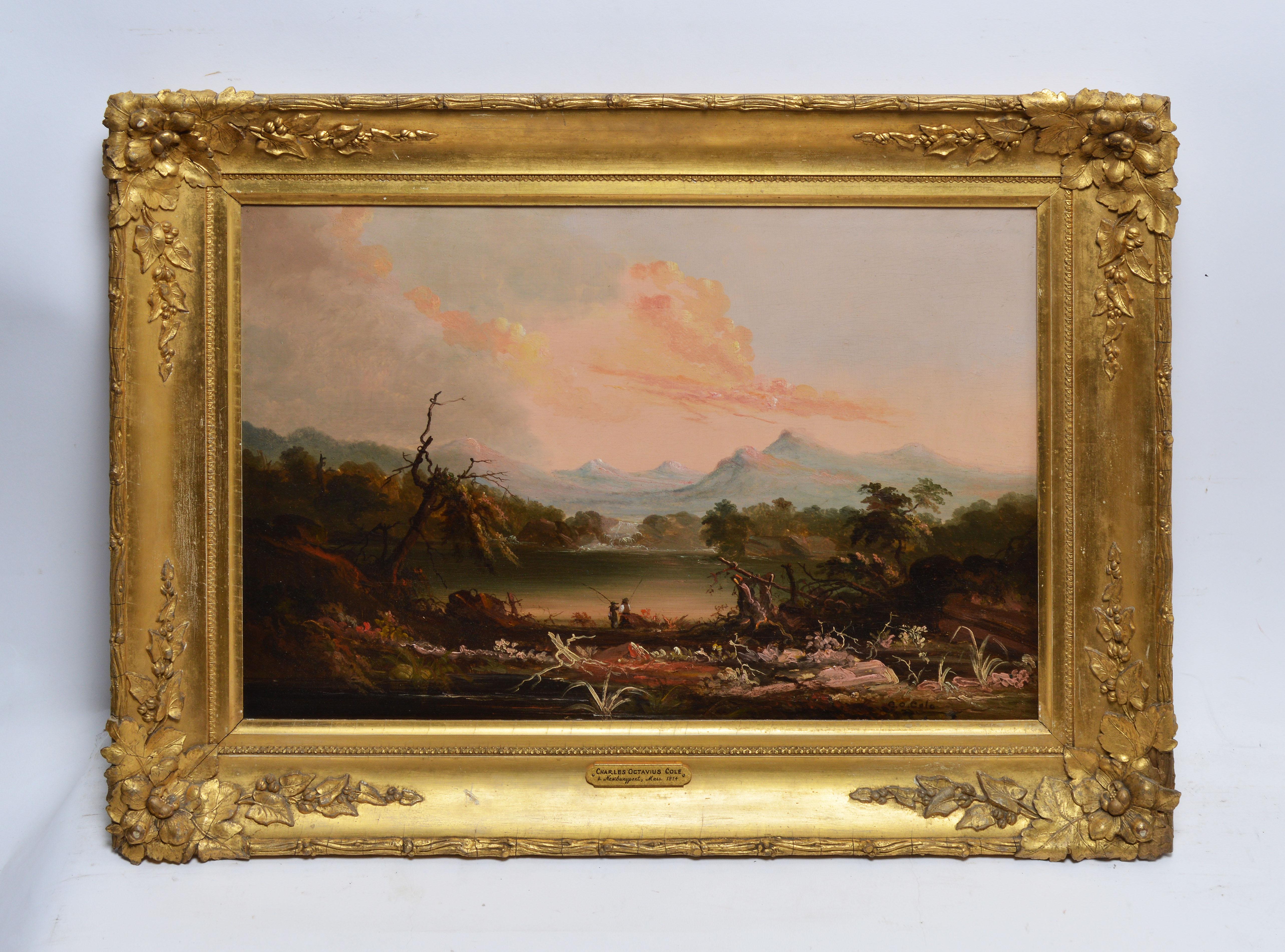 Hudson River School Landscape Circa 1840 by Charles Octavius Cole 1
