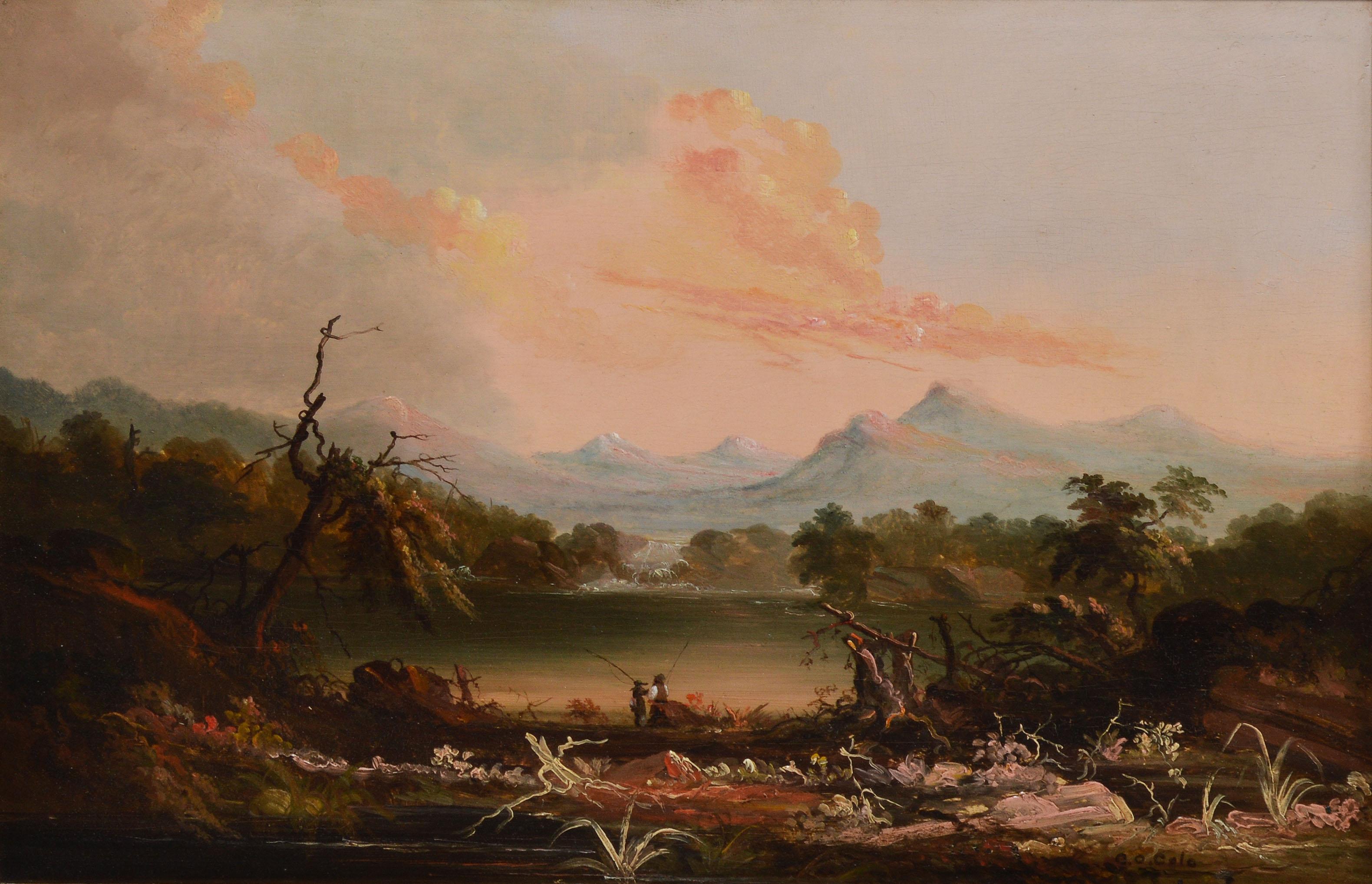 Hudson River School Landscape Circa 1840 by Charles Octavius Cole 2