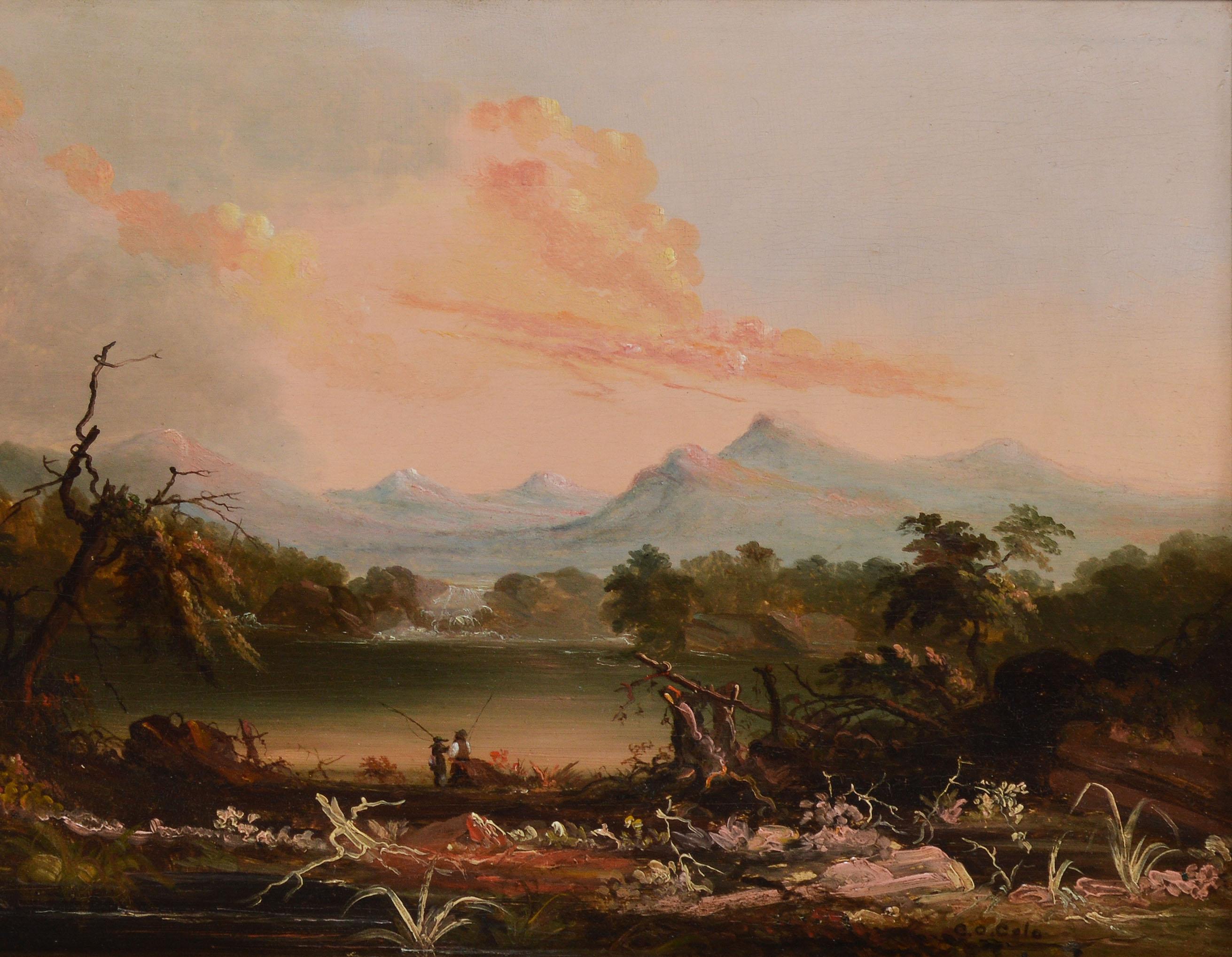 Hudson River School Landscape Circa 1840 by Charles Octavius Cole 4