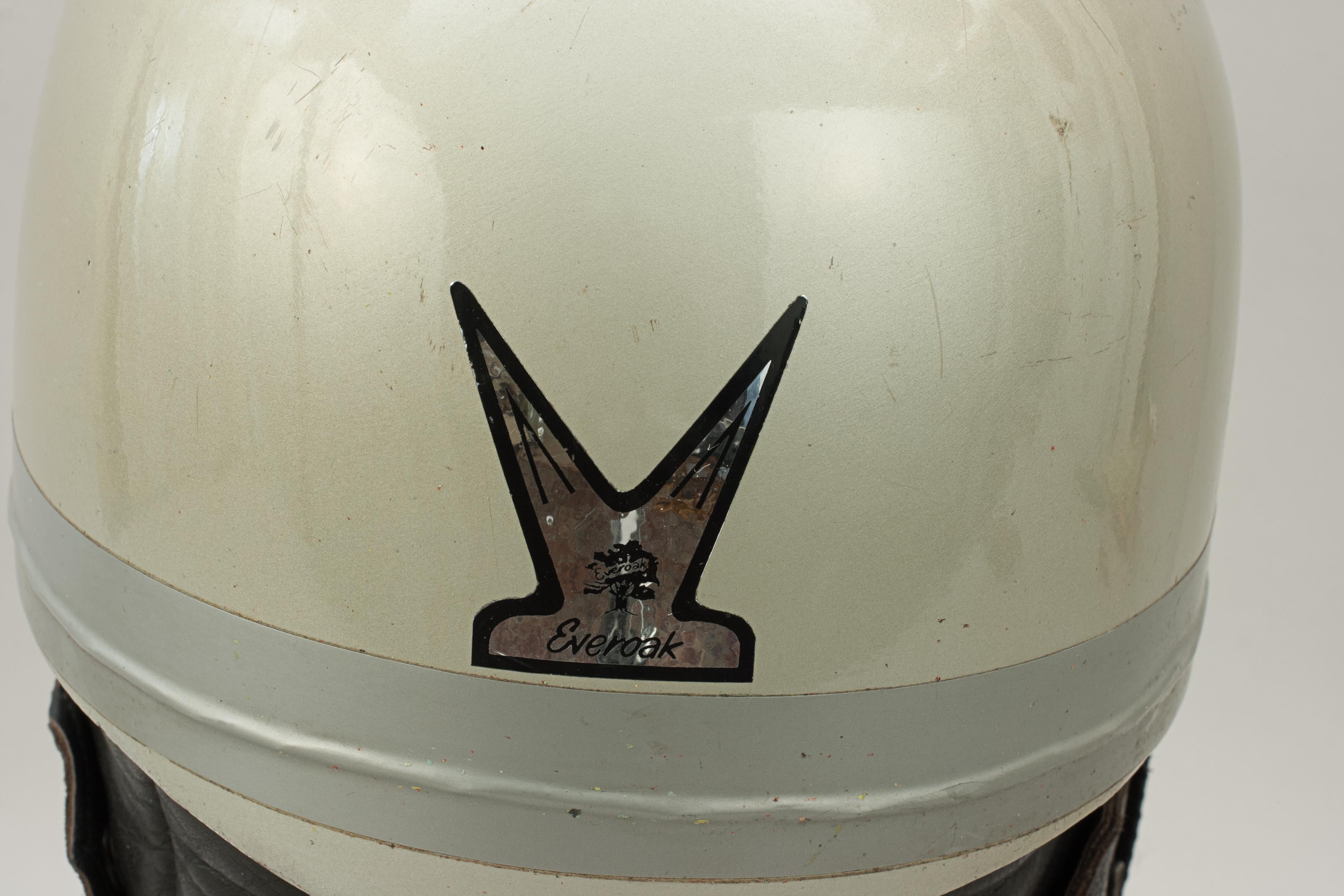 Mid-20th Century Charles Owen's Bowbilt Motorcycle Crash Helmet, Everoak, Vincent