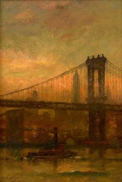 View of the Manhattan and Brooklyn Bridges