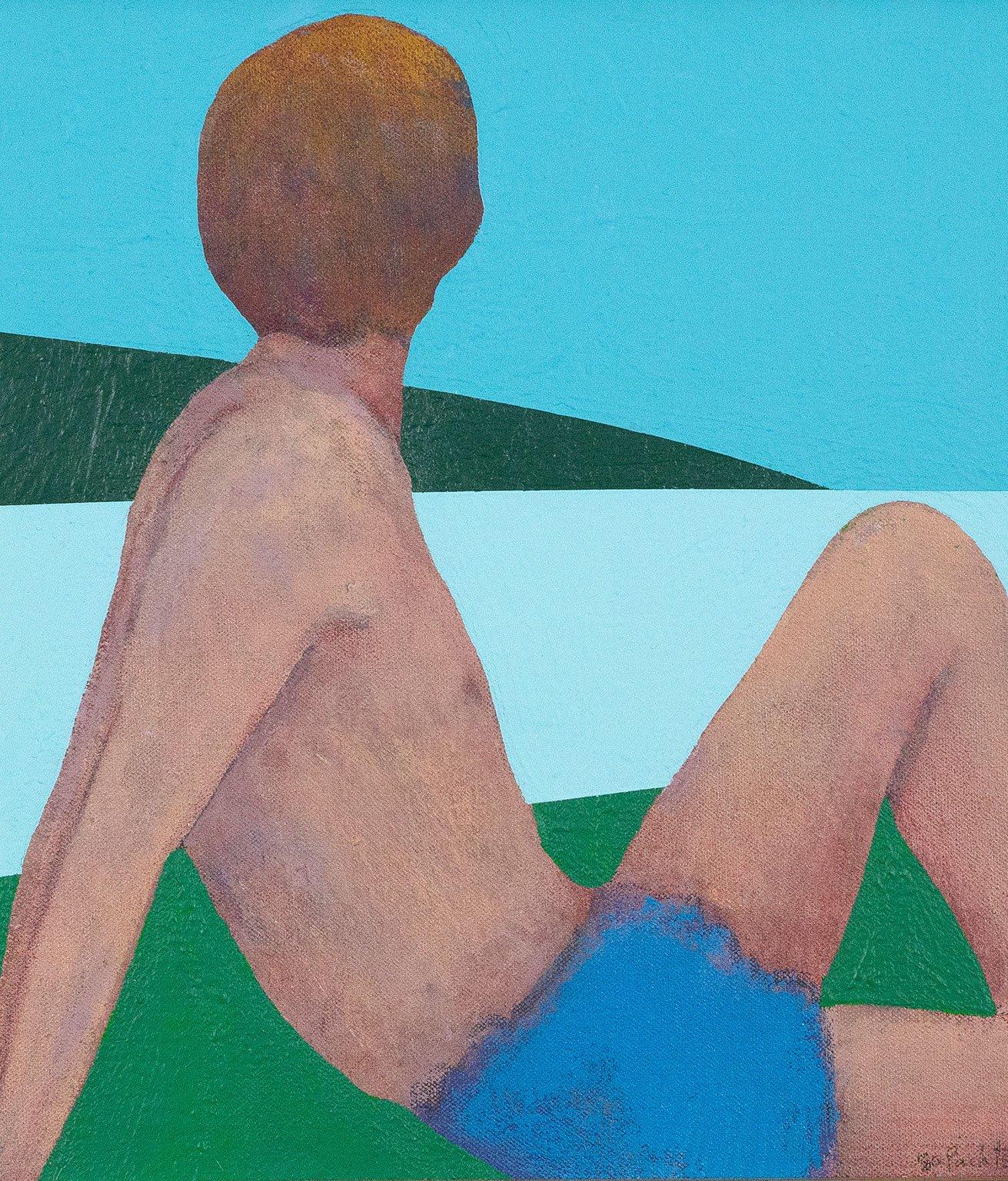 Bather - Pop Art Painting by Charles Pachter