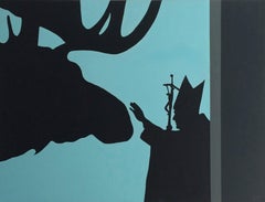 Benediction - pop-art, Canadiana, iconic, contemporary, acrylic on canvas