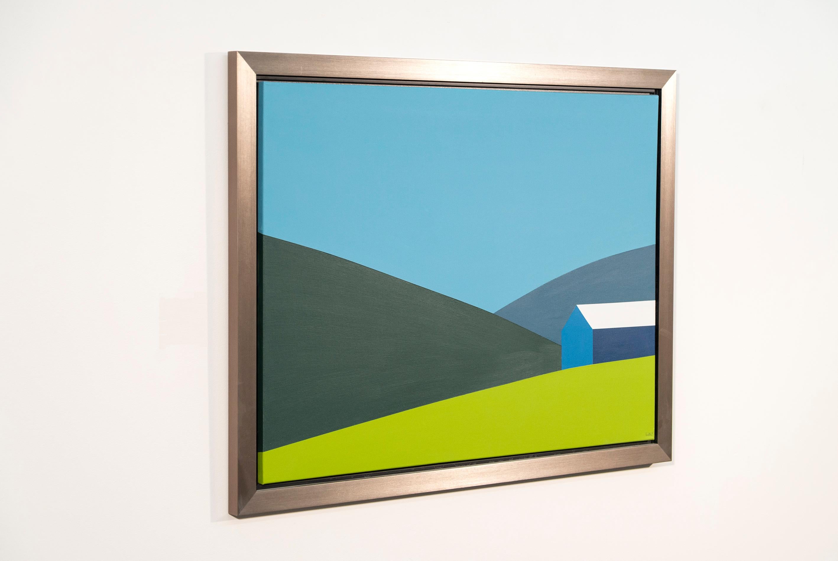 Para el querido artista pop canadiense Charles Pachter, el granero reimaginado en forma gráfica es un recordatorio de la temprana historia rural de Canadá y de los pioneros que ayudaron a dar forma a este país. Este cuadro acrílico, de líneas