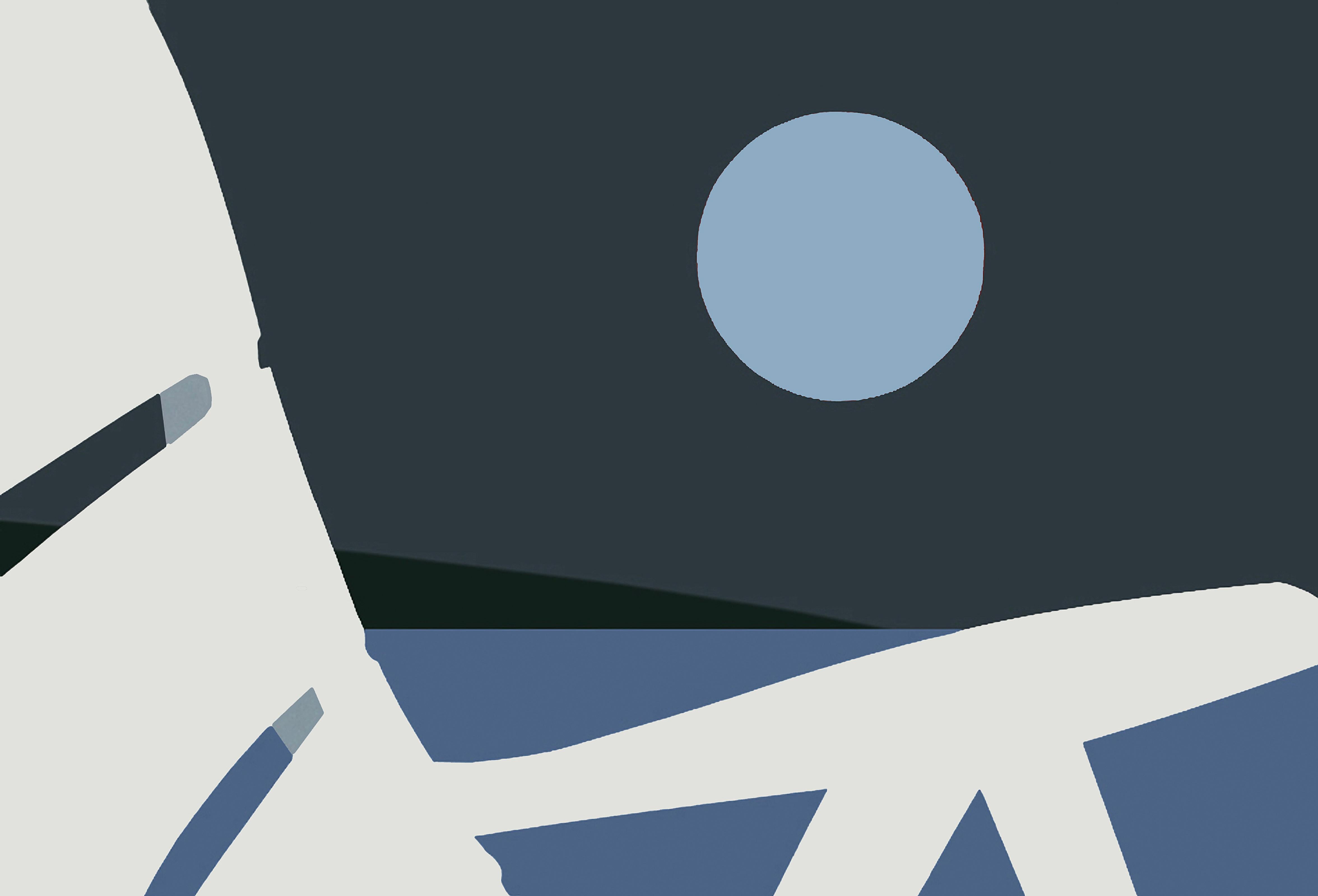 Stuhl und Mond (Zeitgenössisch), Painting, von Charles Pachter