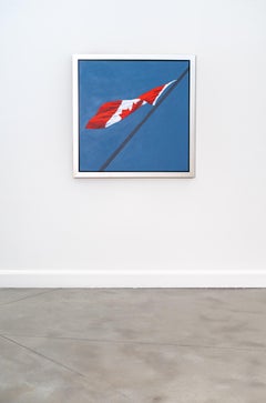 Flag Wave 2007 - Acrylic Painting, Canadian, Contemporary, Signed