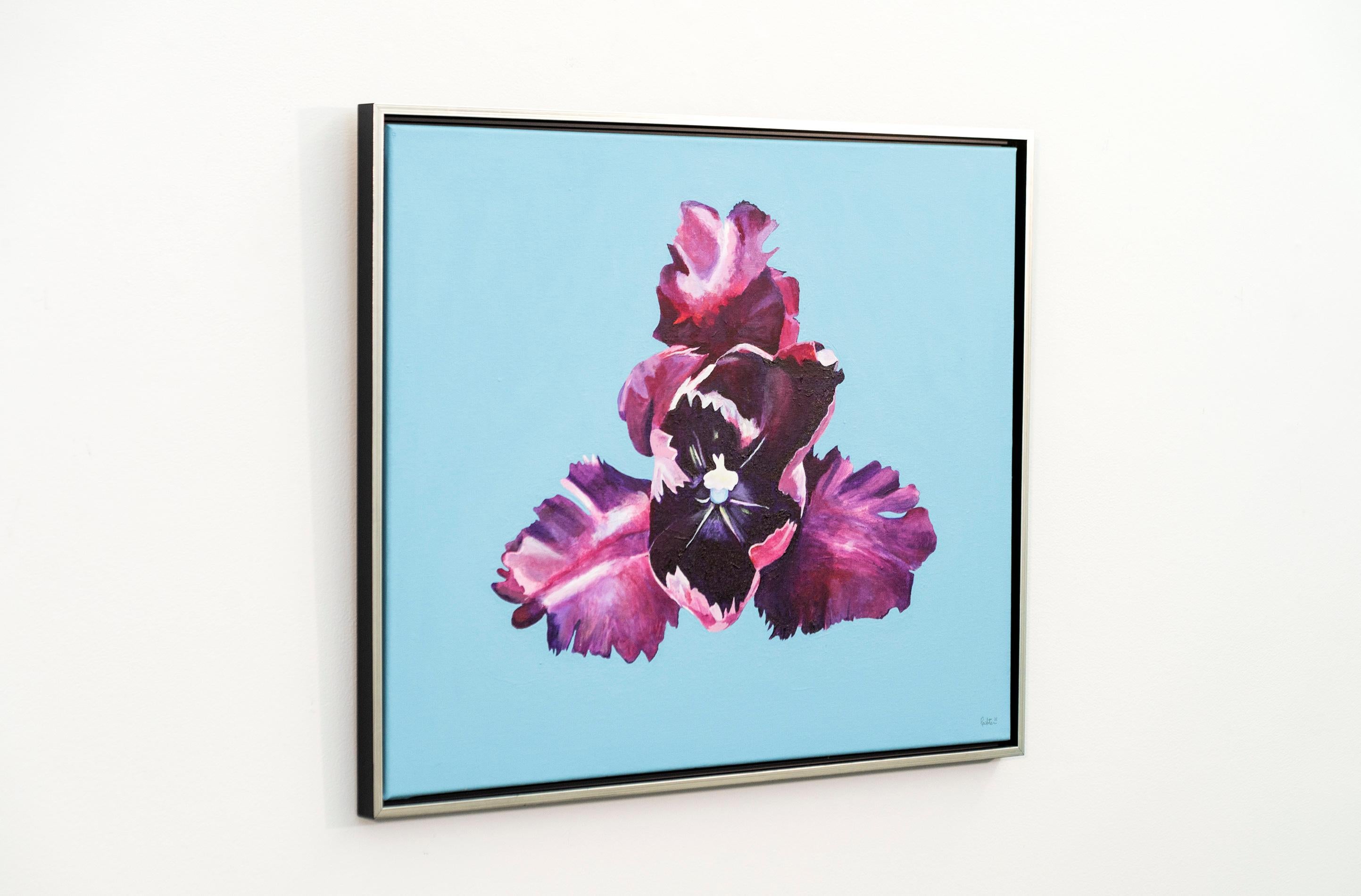 Iris - fleurs, pop-art, printemps, contemporain, acrylique sur toile - Contemporain Painting par Charles Pachter