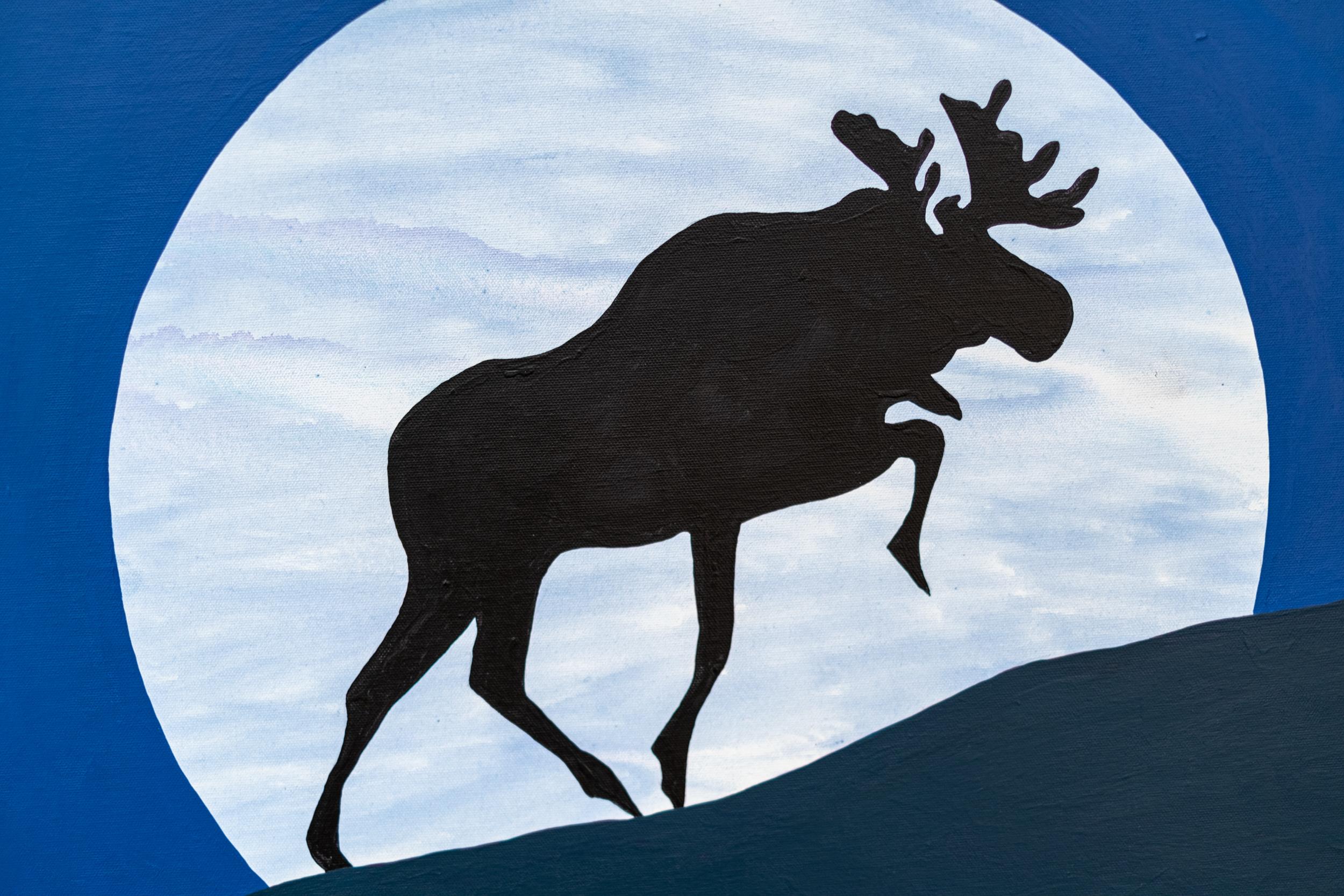 Este cuadro pop art de un alce es obra de Charles Pachter.

Uno de los artistas contemporáneos más queridos e importantes de Canadá, la singular imaginería de Charles Pachter de símbolos nacionales icónicos le ha granjeado fama internacional. El
