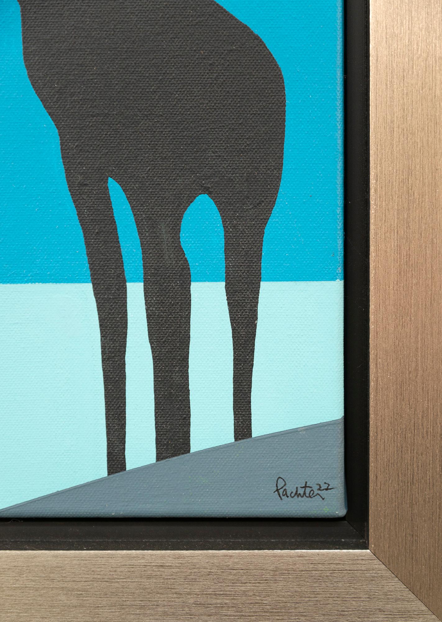 Alce Lunar Bon Eco - contemporáneo, figurativo, pop-art, acrílico sobre lienzo en venta 2