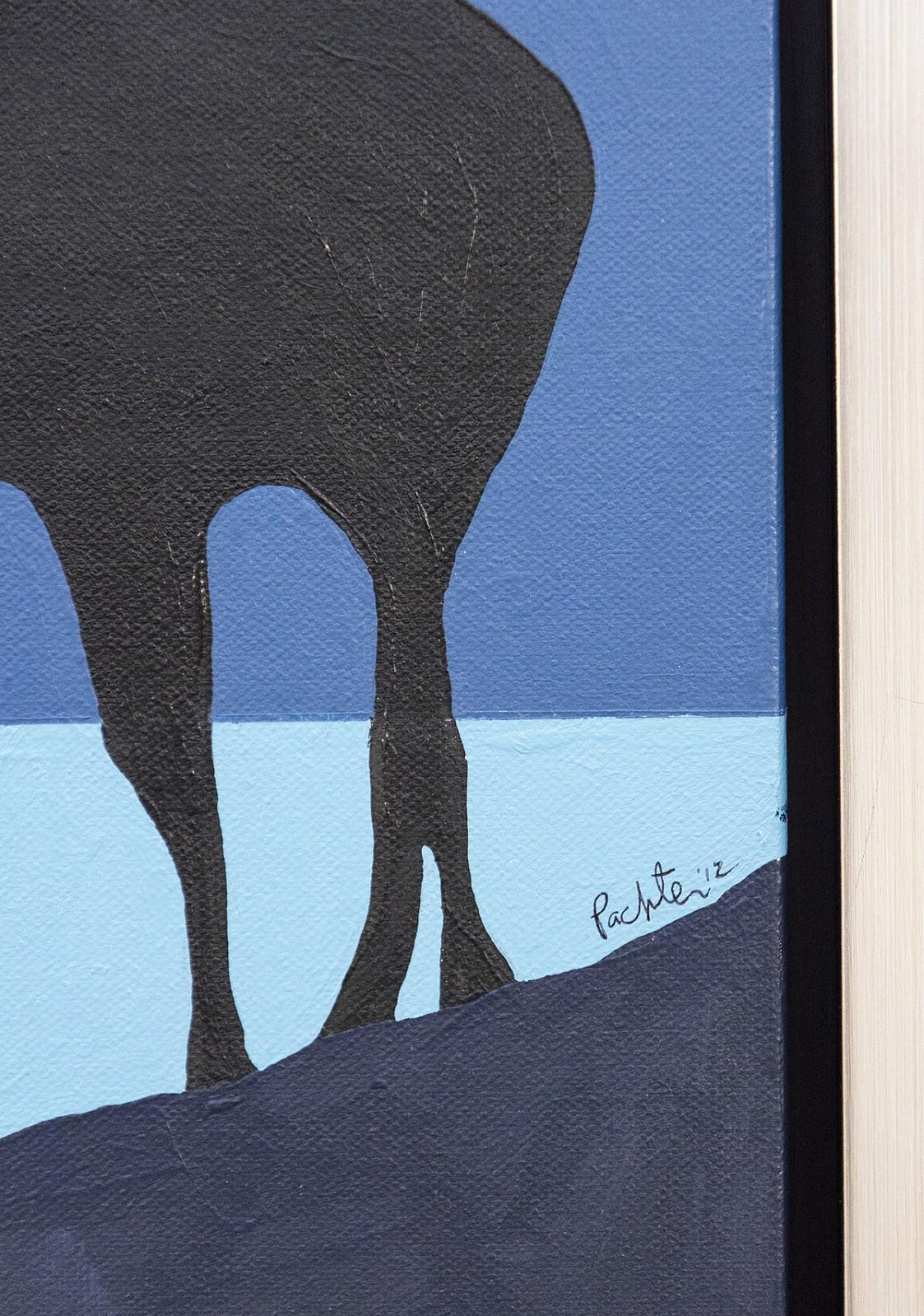 Moose Lunar - Painting by Charles Pachter