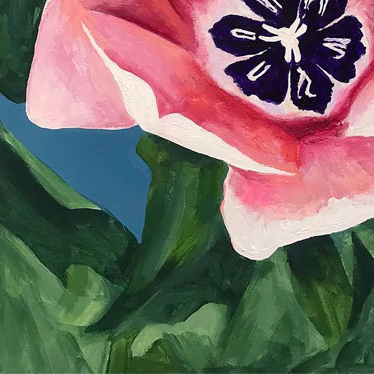 My Tulip - Blue Still-Life Painting by Charles Pachter