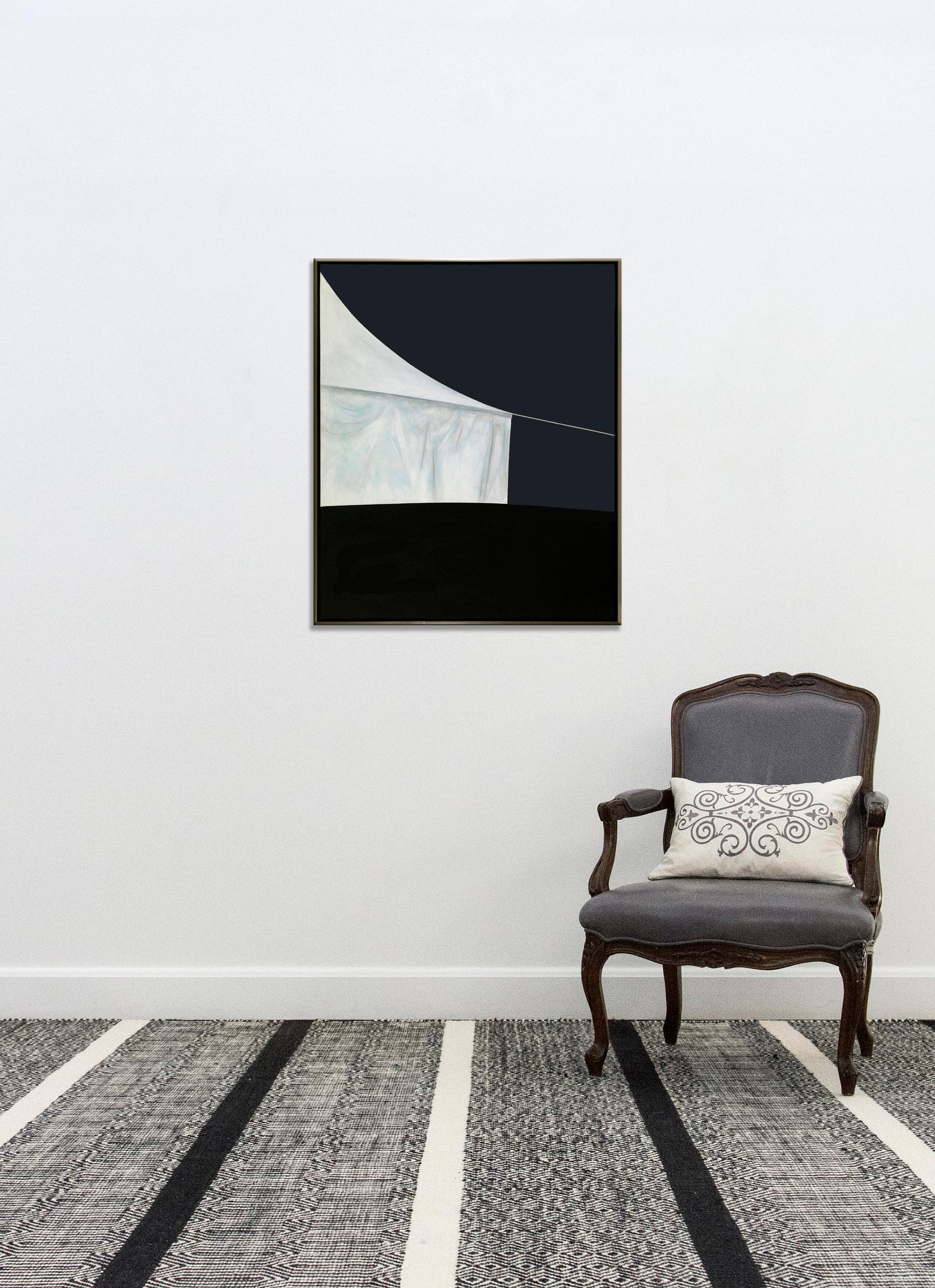 Night : The Canvas House - pop-art, minimaliste, contemporain, acrylique sur toile en vente 1