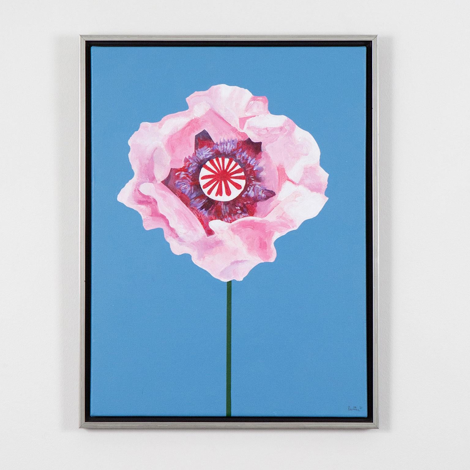 Still-Life Painting di Charles Pachter - Papavero