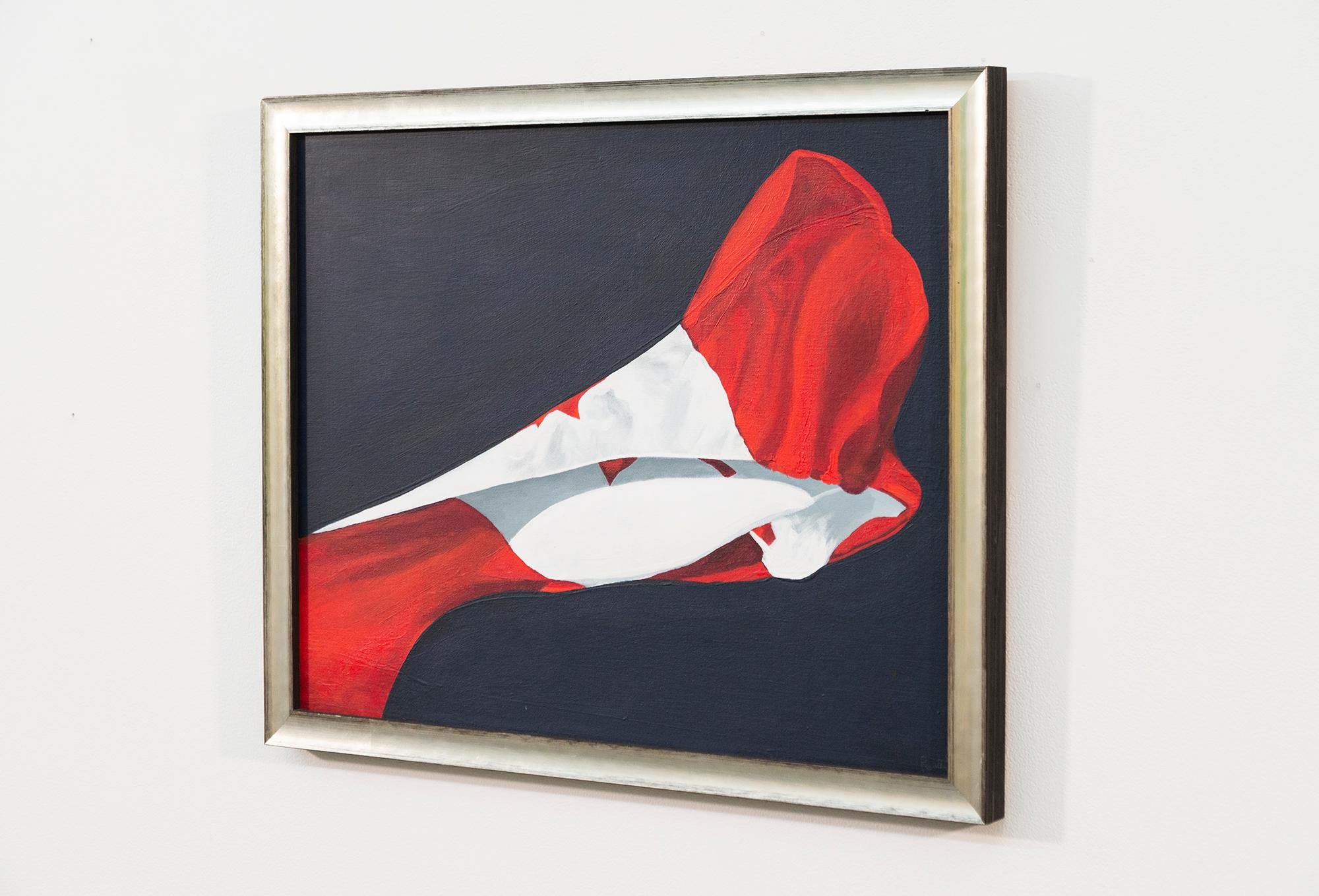 La bandera pintada (1981) - figurativo, contemporáneo, acrílico sobre lienzo - Painting de Charles Pachter