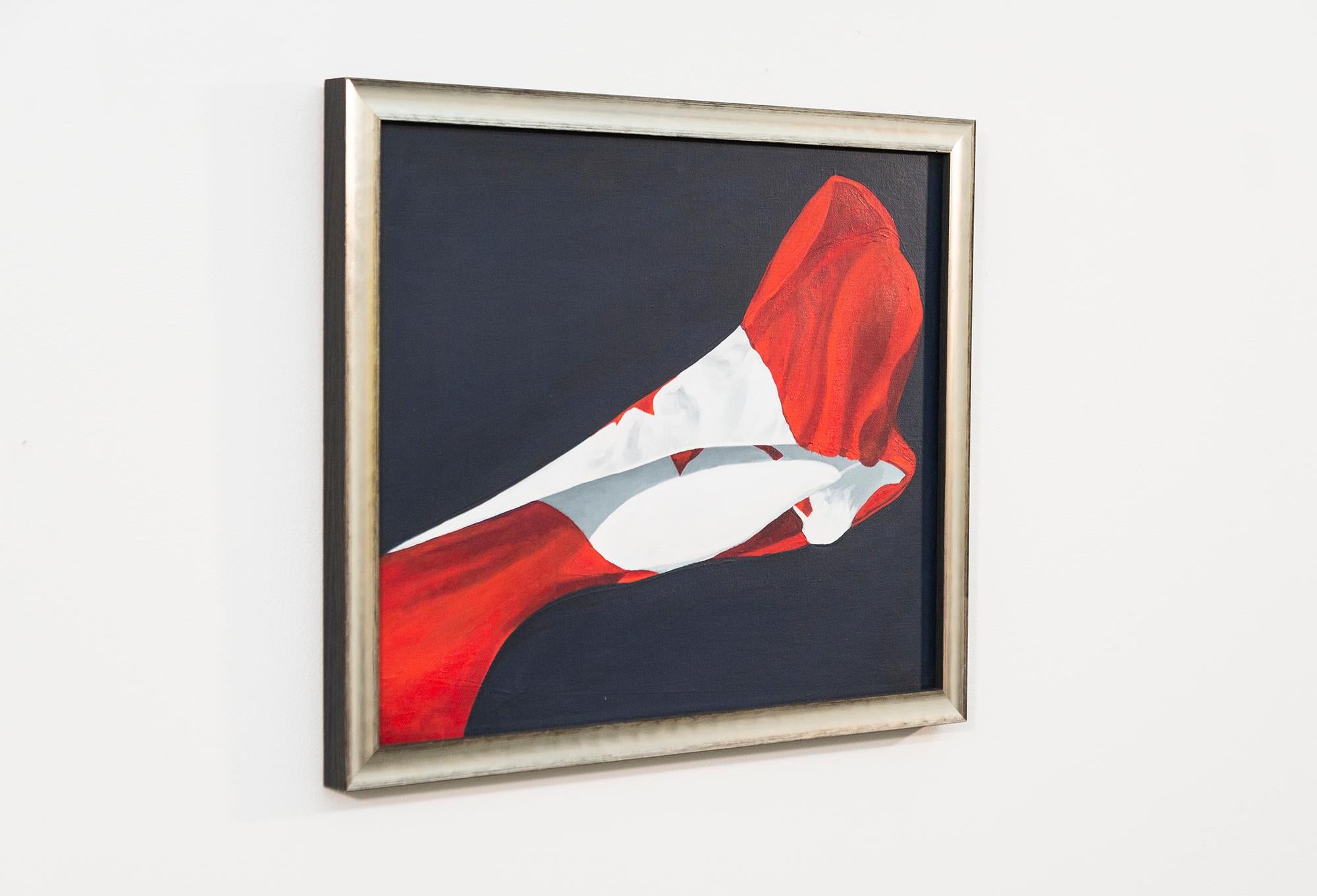 La bandera pintada (1981) - figurativo, contemporáneo, acrílico sobre lienzo - Painting Contemporáneo de Charles Pachter