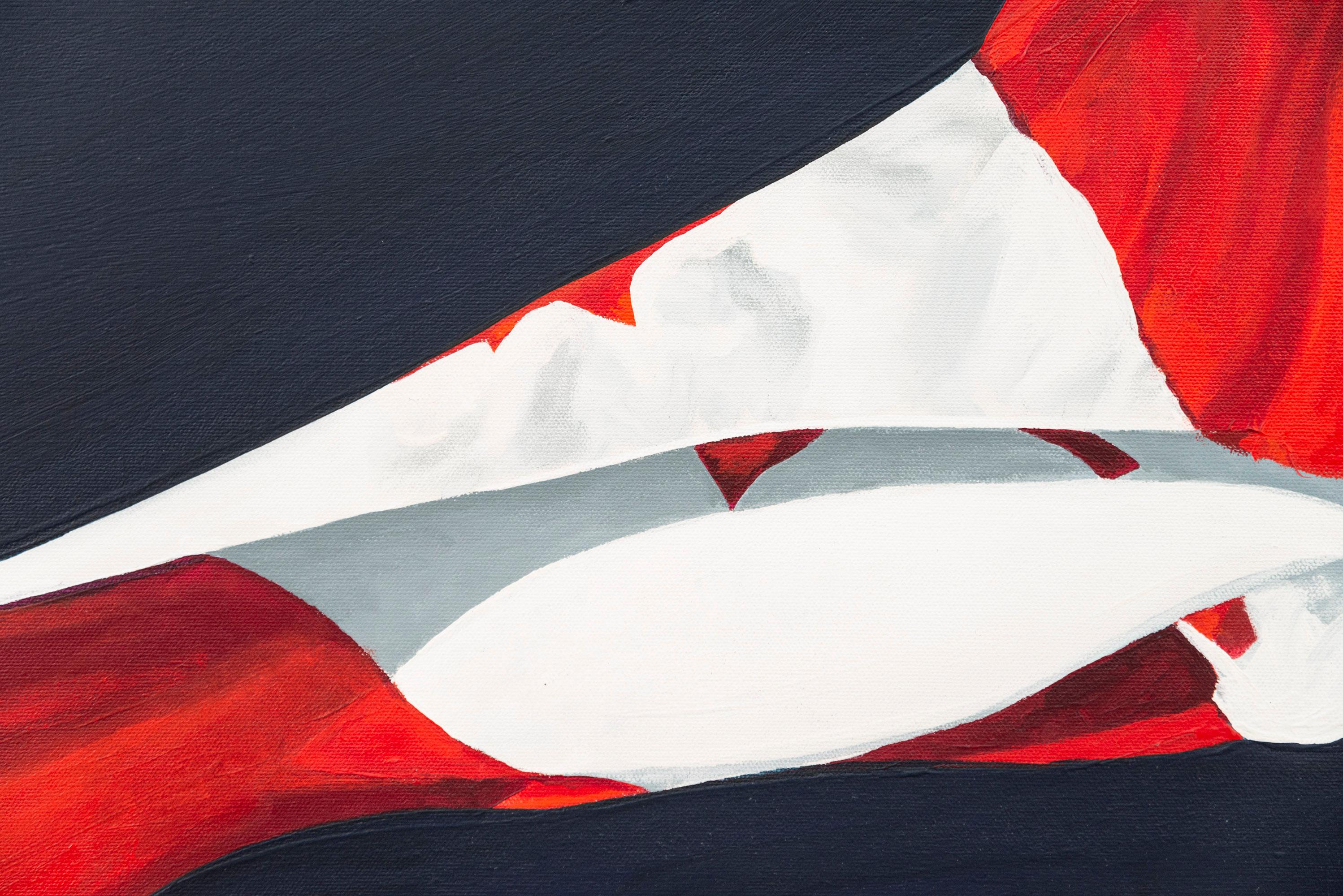 La bandera pintada (1981) - figurativo, contemporáneo, acrílico sobre lienzo en venta 1