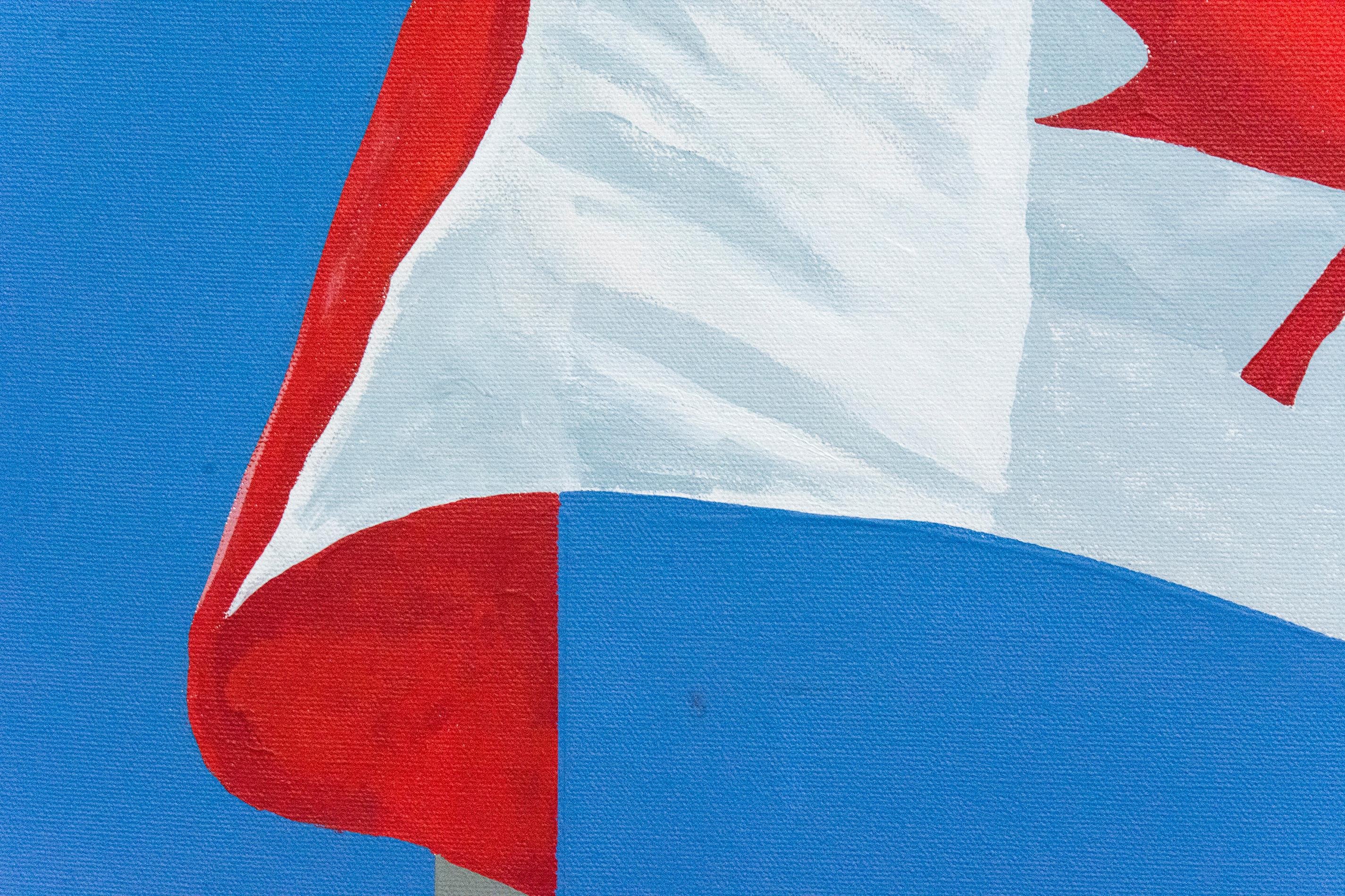 The Painted Flag - Painting by Charles Pachter