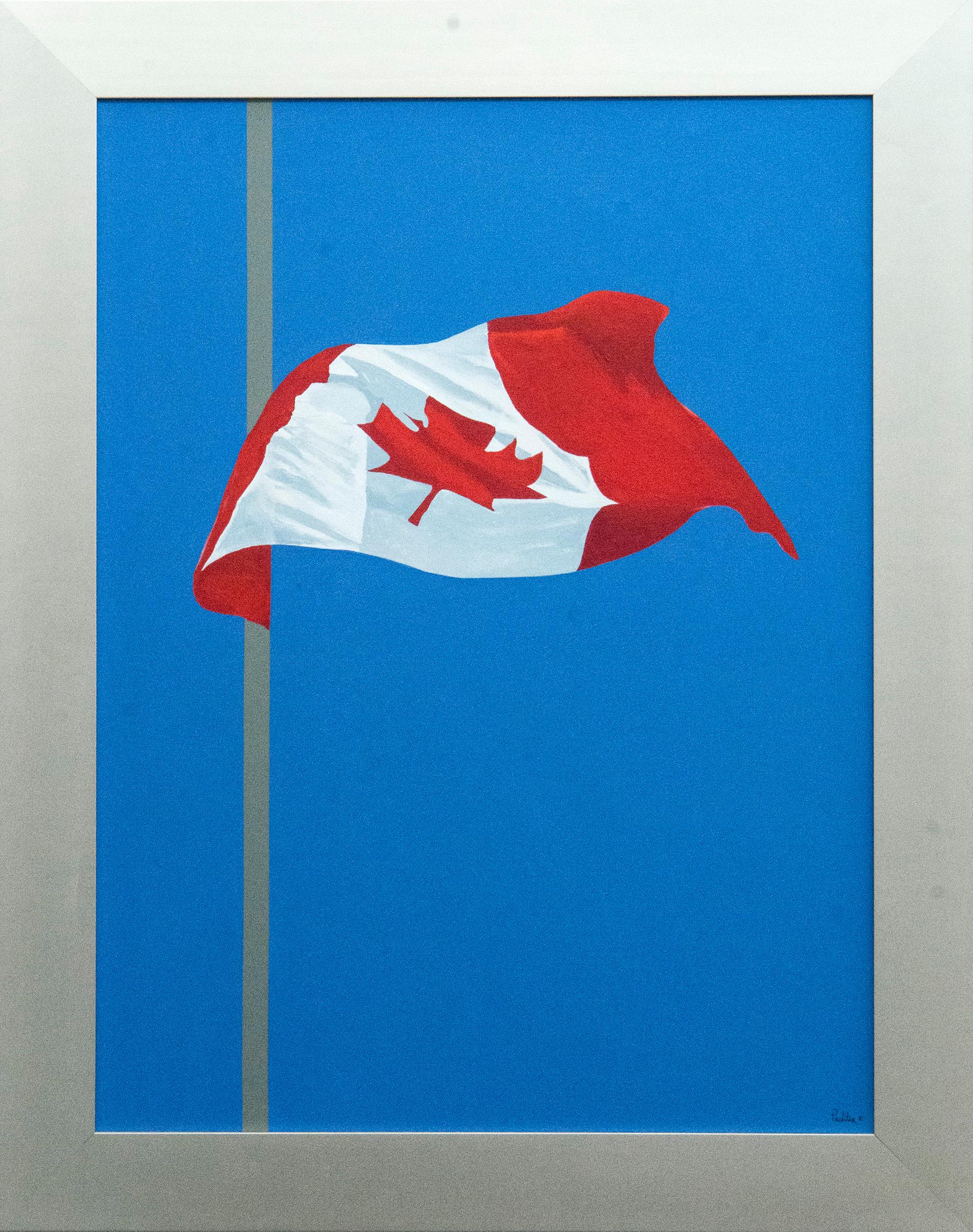 Charles Pachter Landscape Painting - The Painted Flag